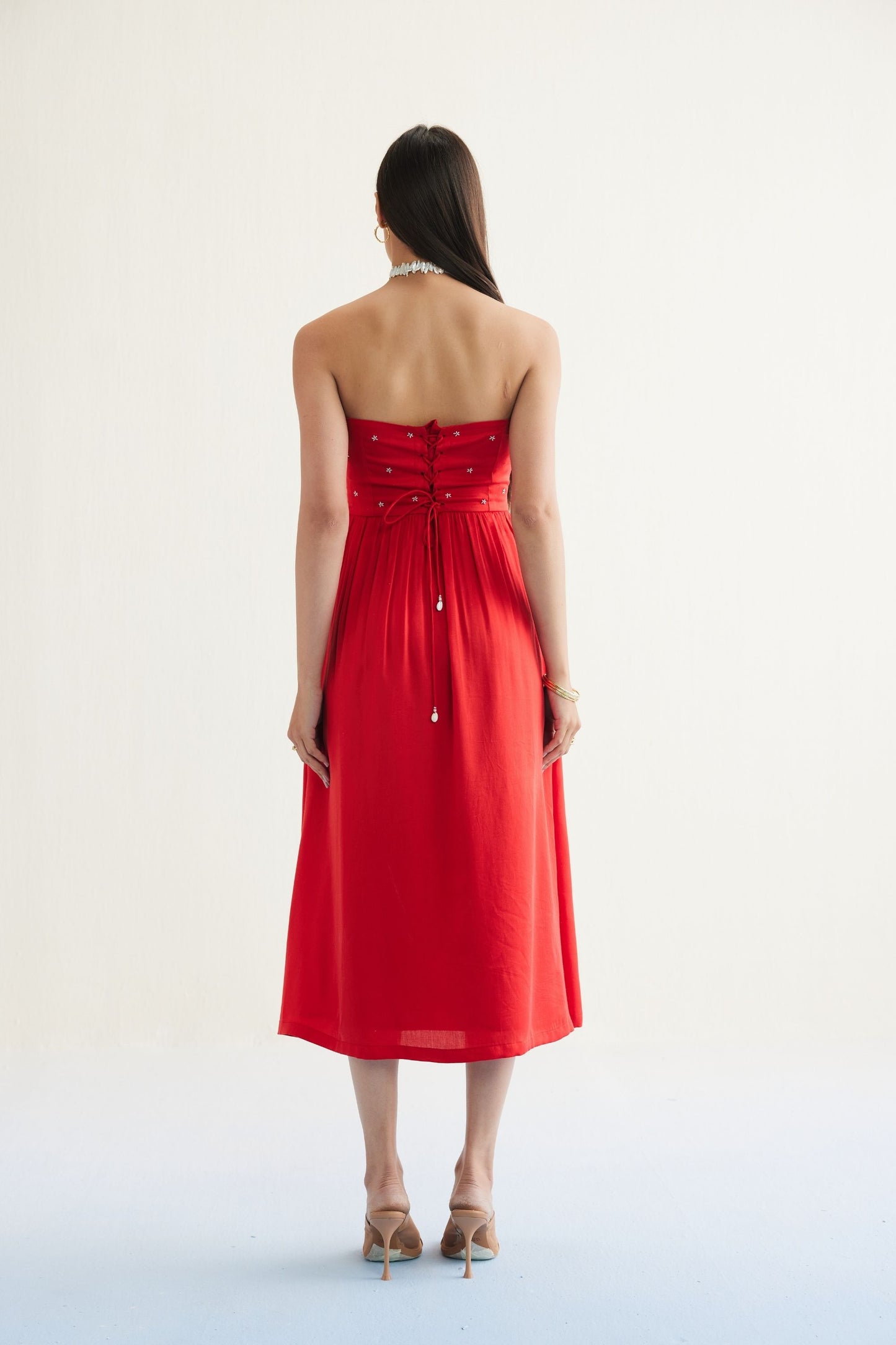 Dreamy Summer Tencel Tube Dress