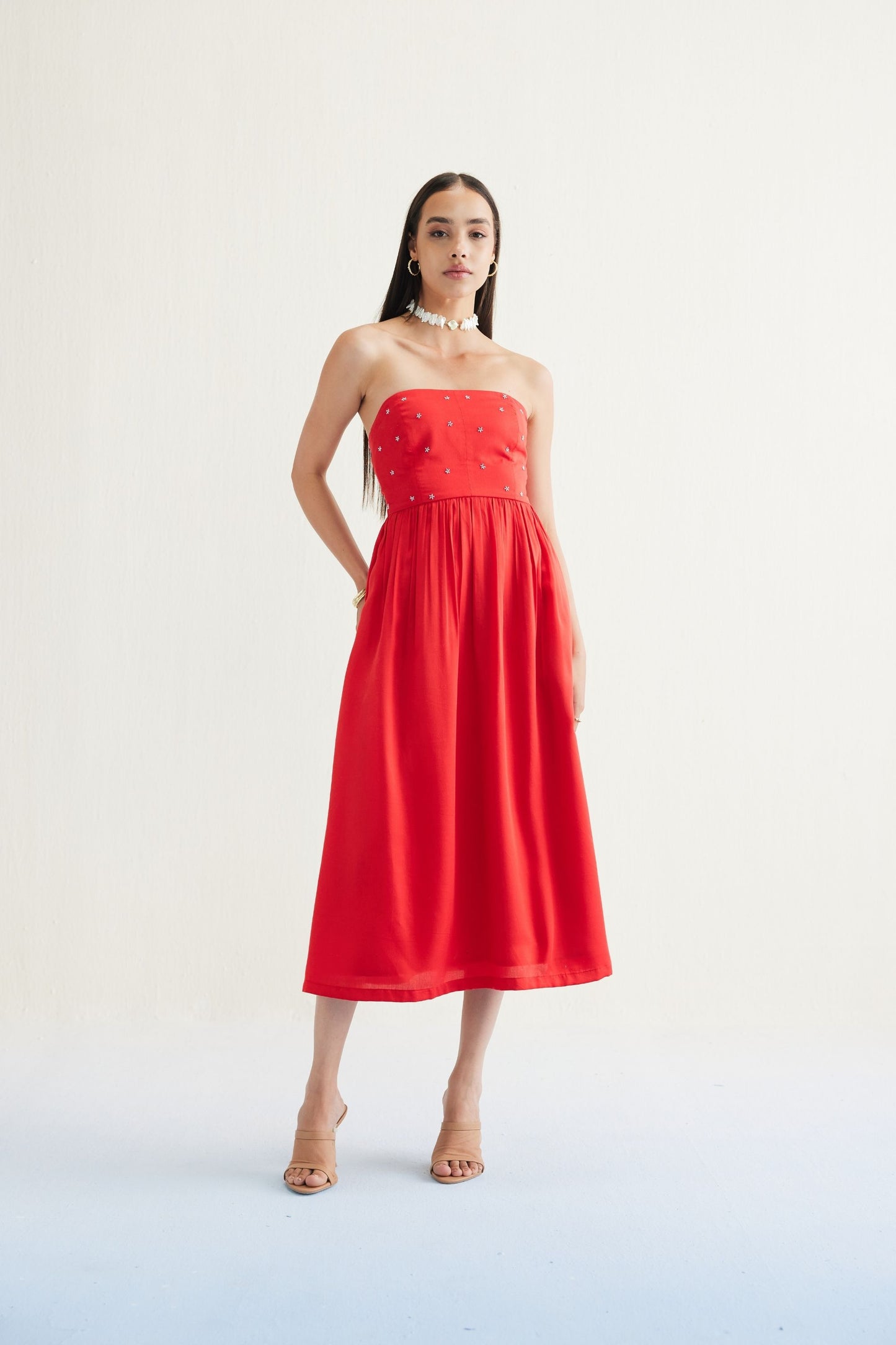 Dreamy Summer Tencel Tube Dress