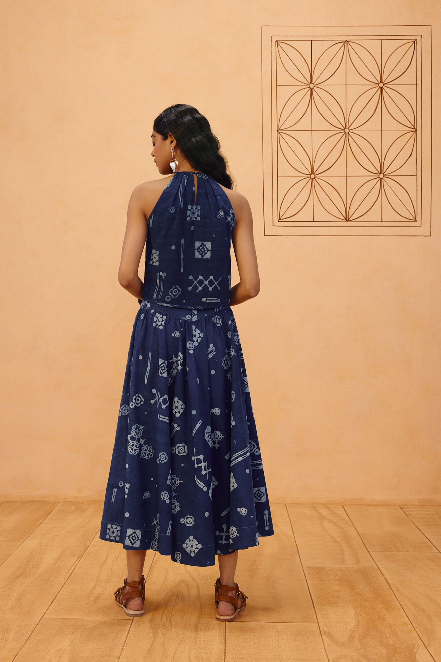 Garden Of Harmony Organic Cotton Maxi Skirt