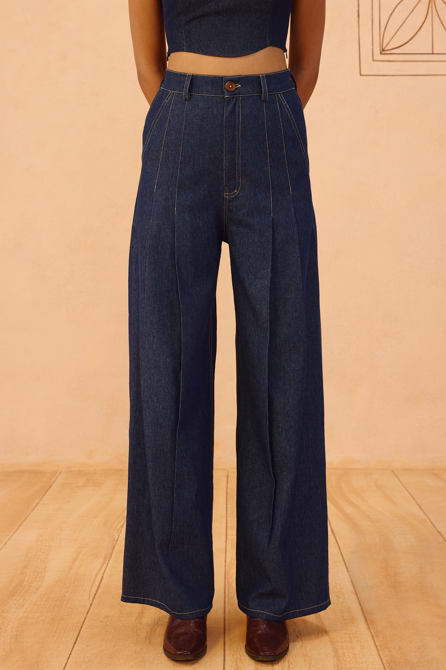 Heirloom Sustainable Denim Pleated Jeans