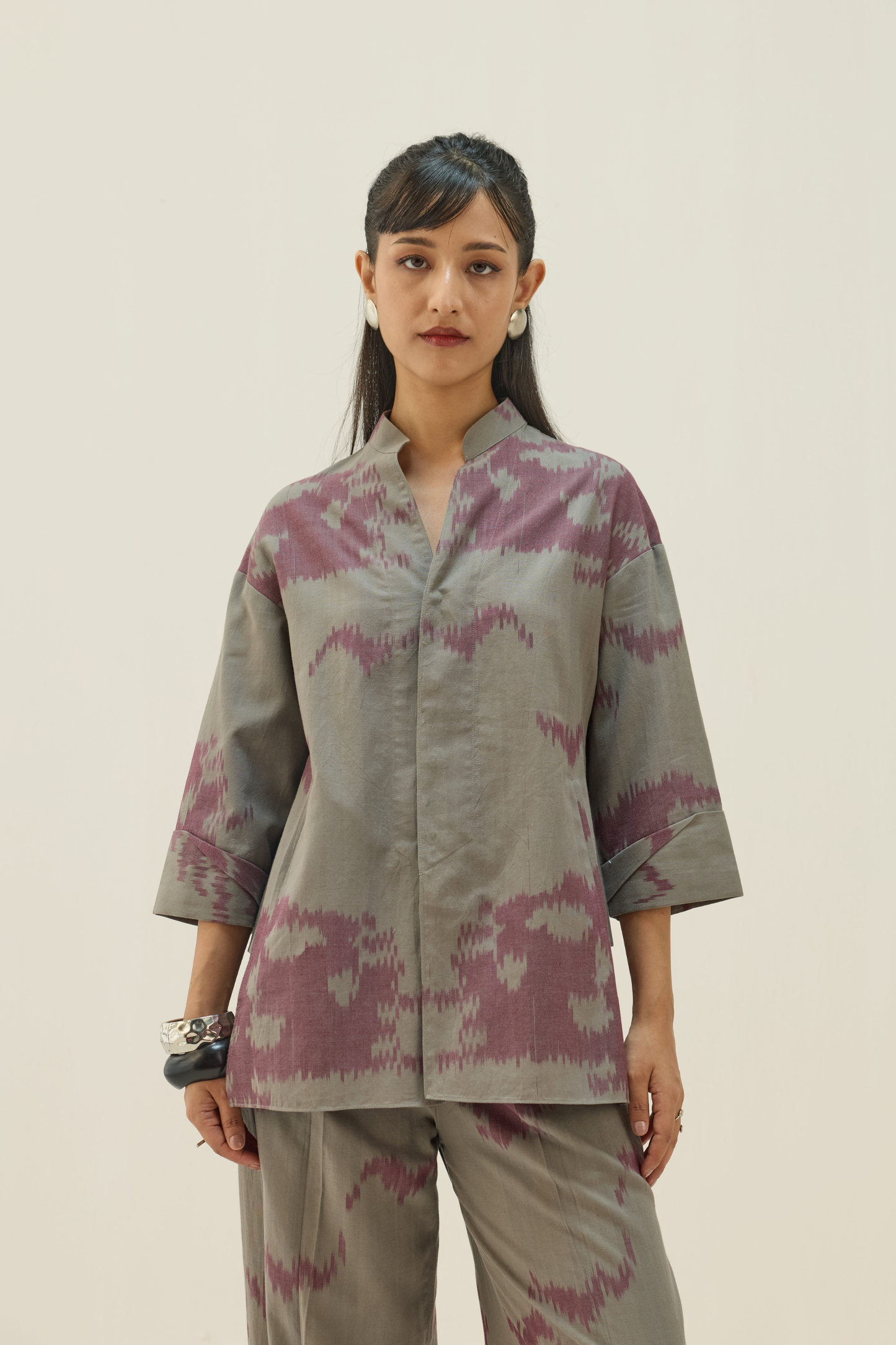 Horizon Handwoven Ikkat Shirt