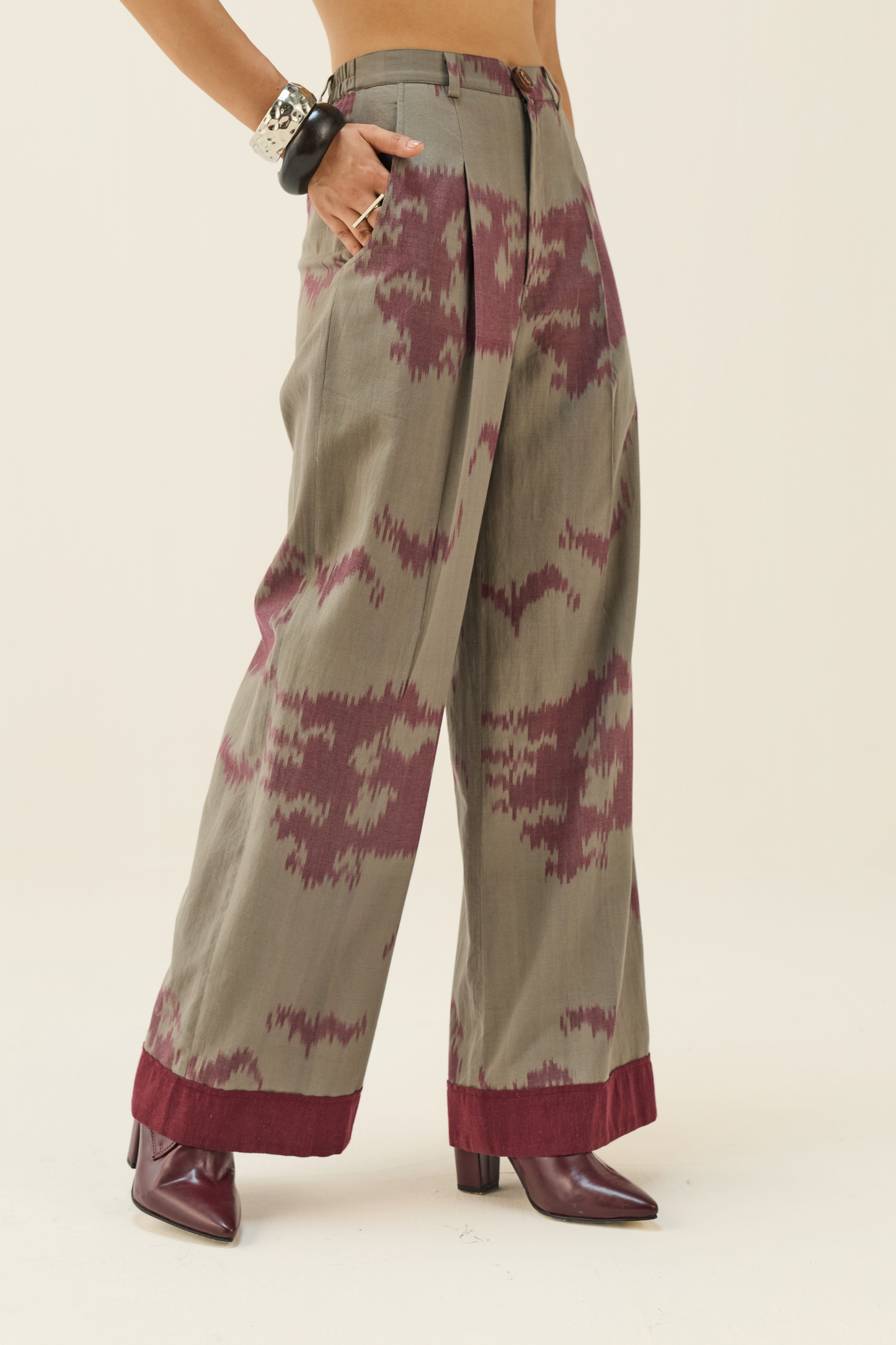 Horizon Handwoven Ikkat Trousers