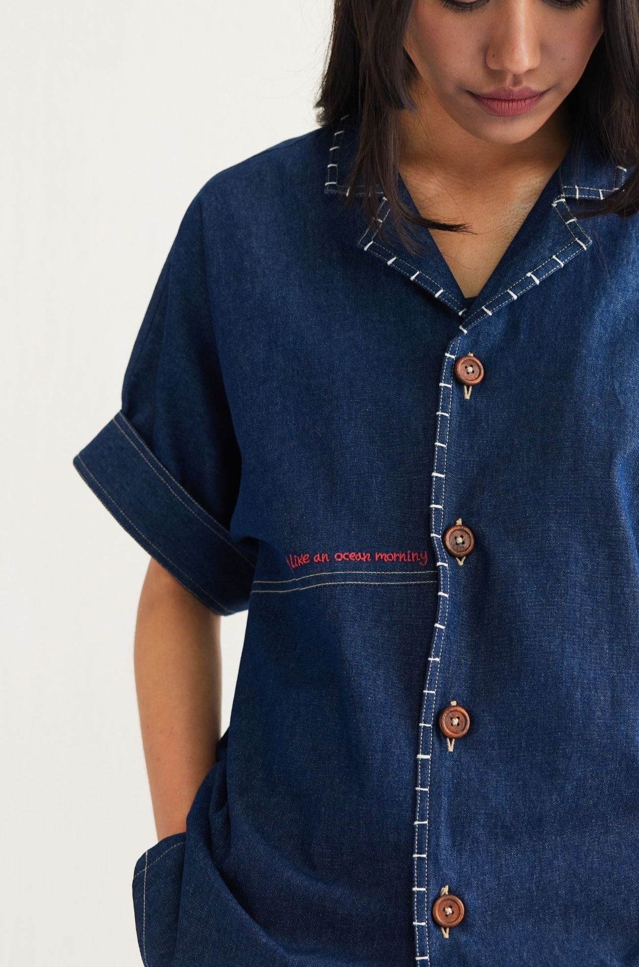 Ocean Morning Sustainable Denim Shirt