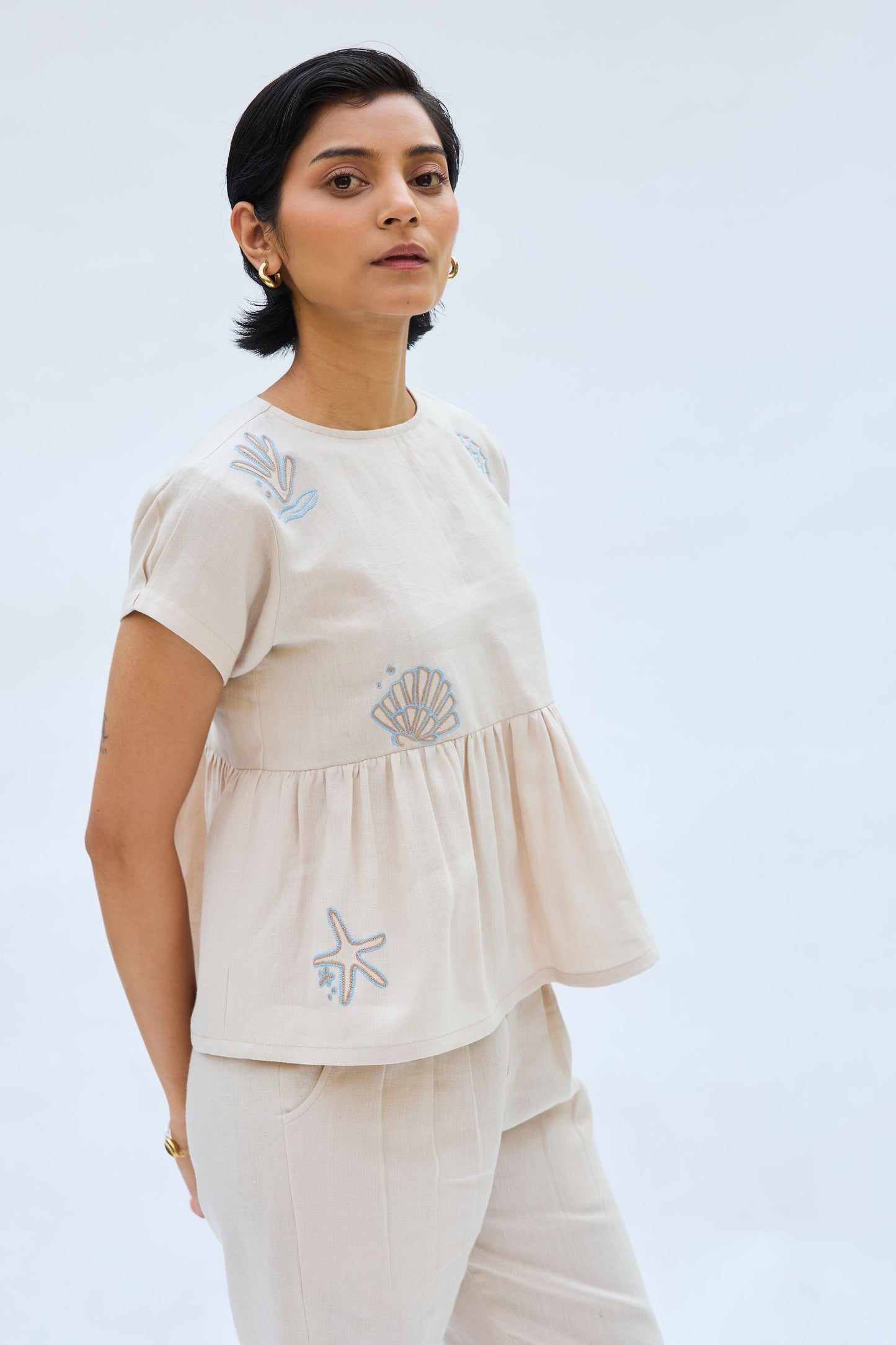Sea Soul Linen Top