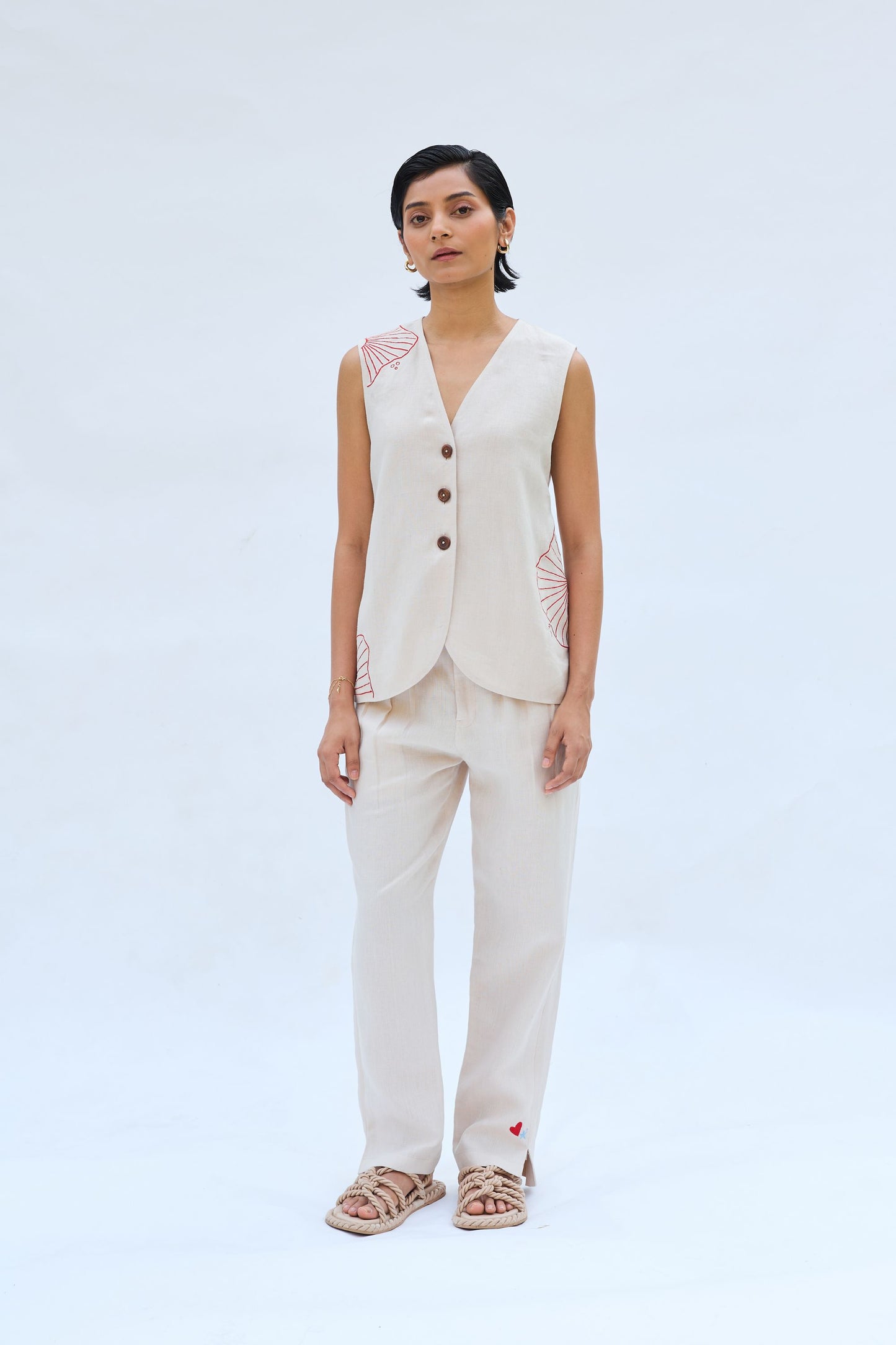 The Misty Linen Waistcoat