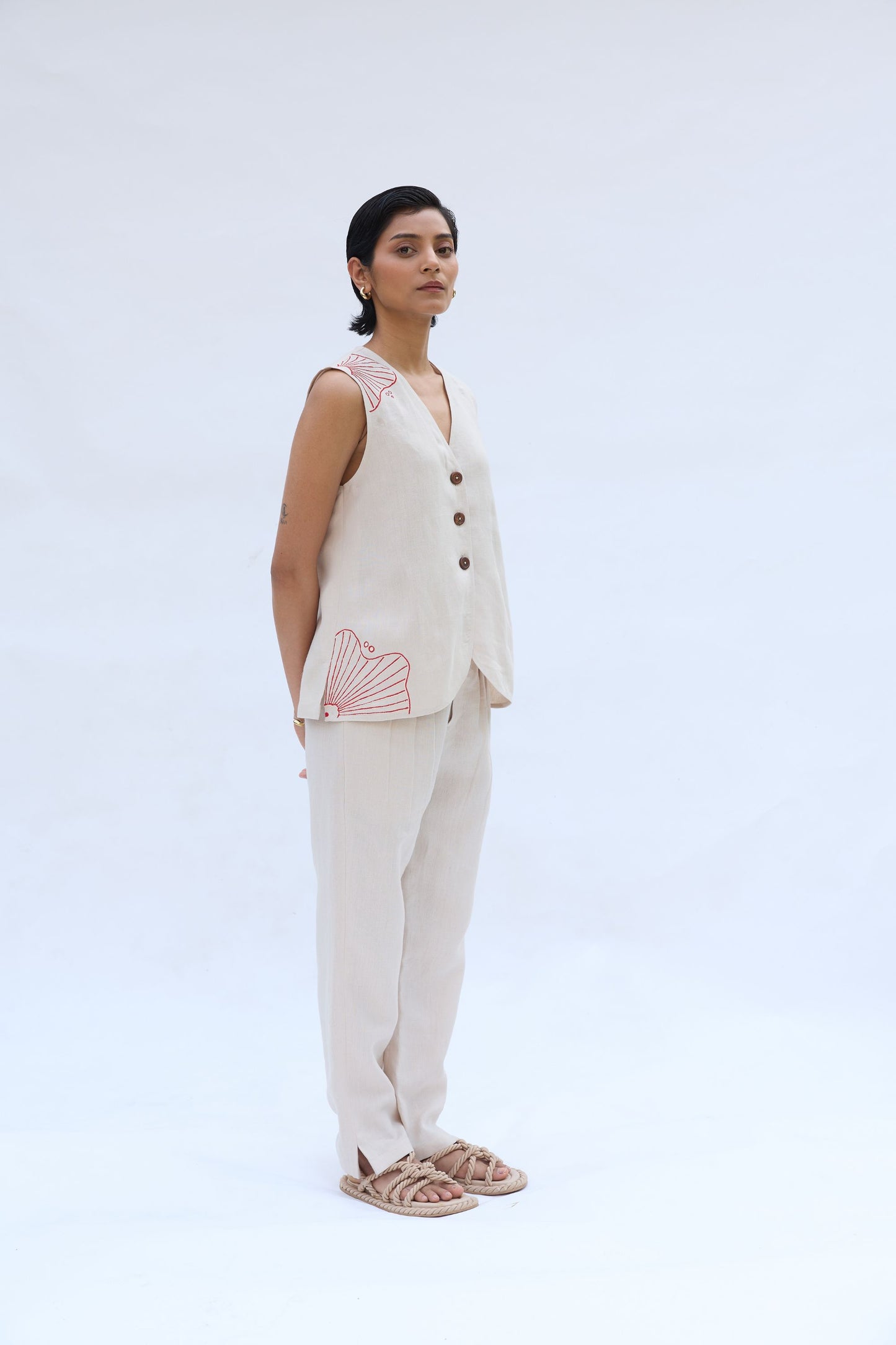 The Misty Linen Waistcoat