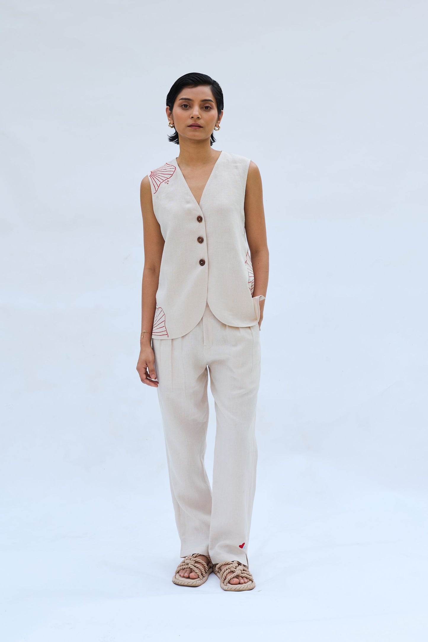 The Misty Linen Waistcoat