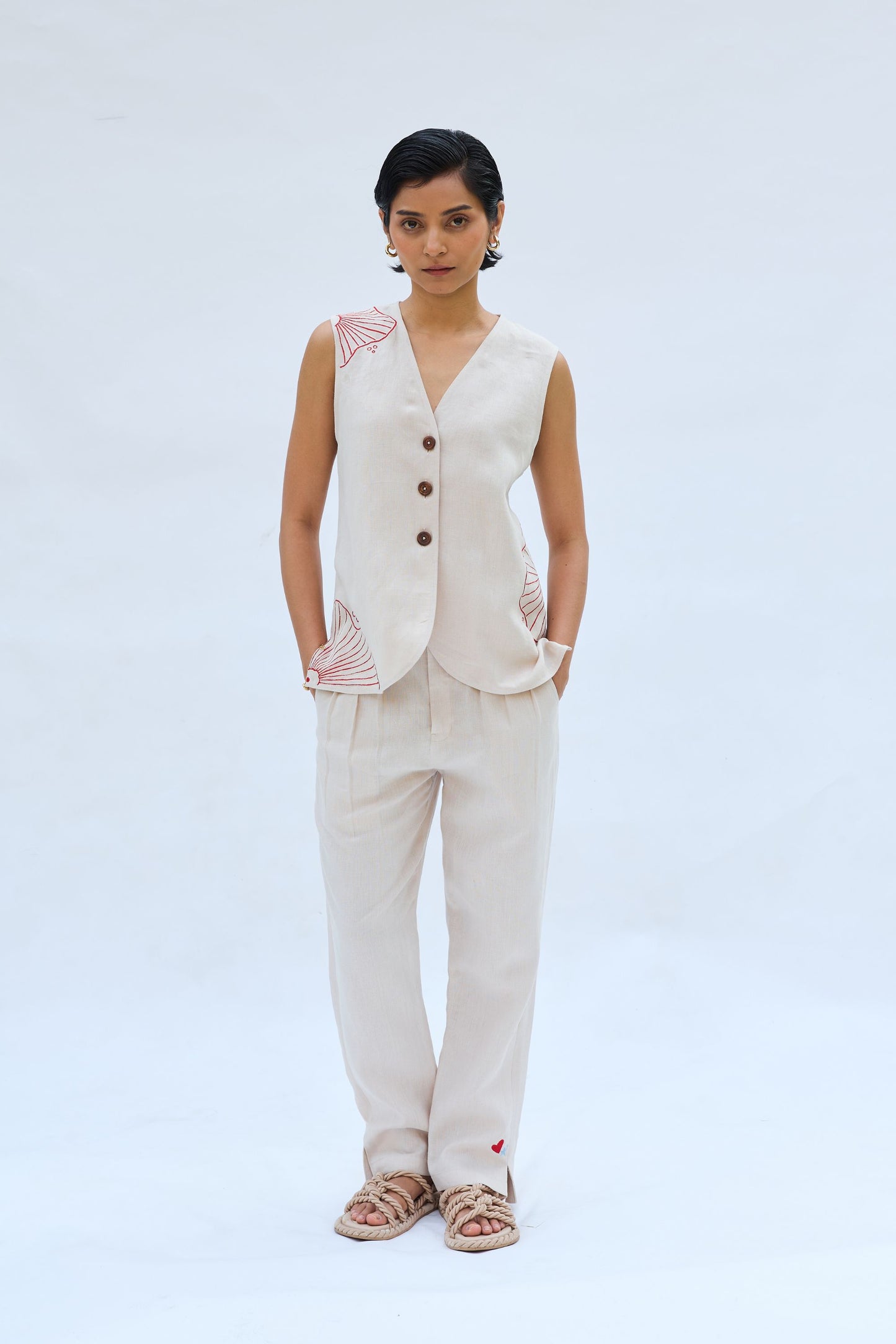 The Misty Linen Waistcoat