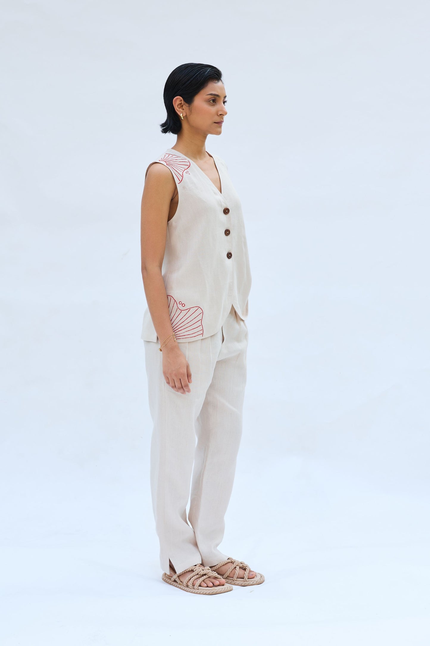 The Misty Linen Waistcoat