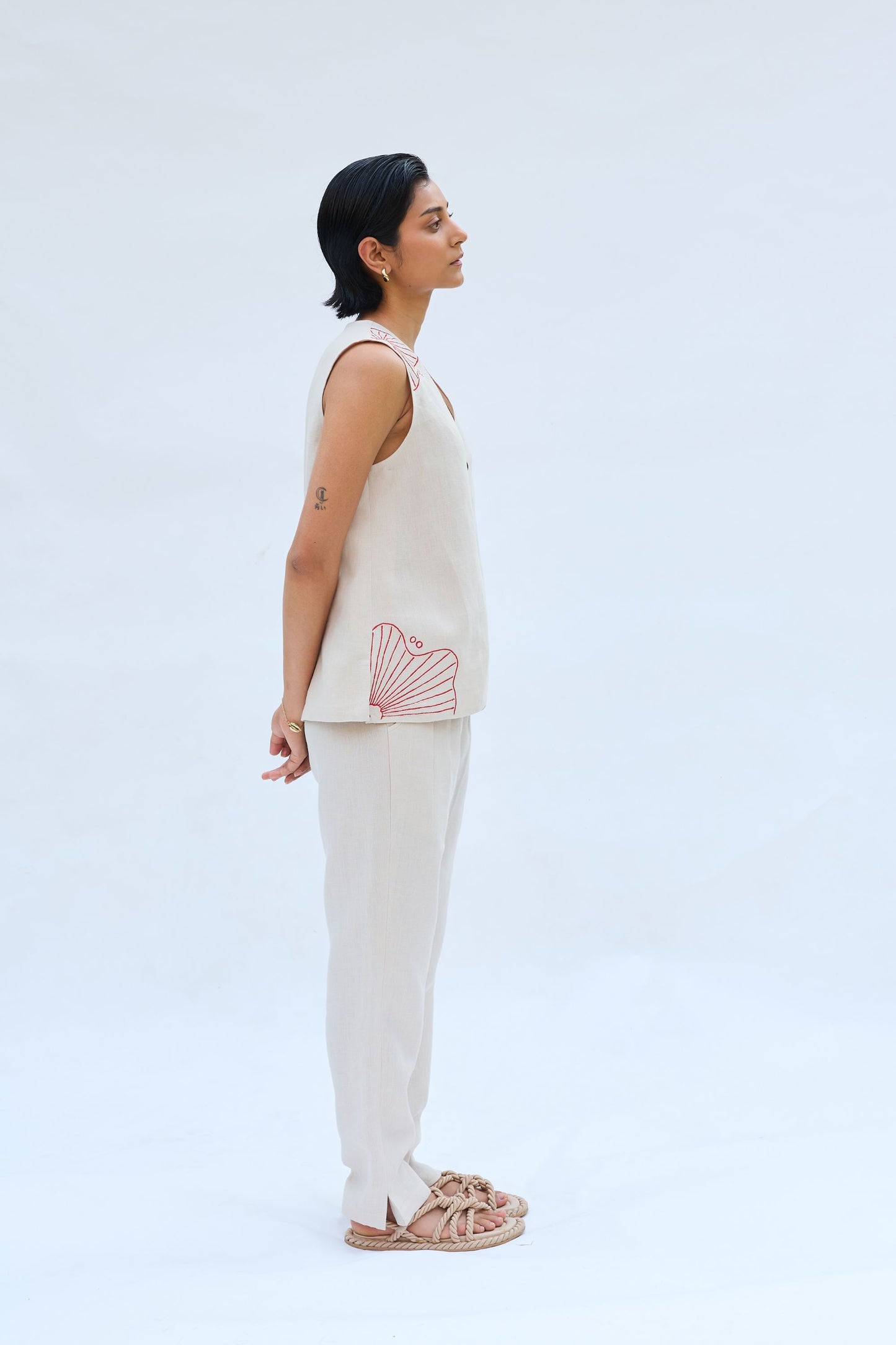 The Misty Linen Waistcoat