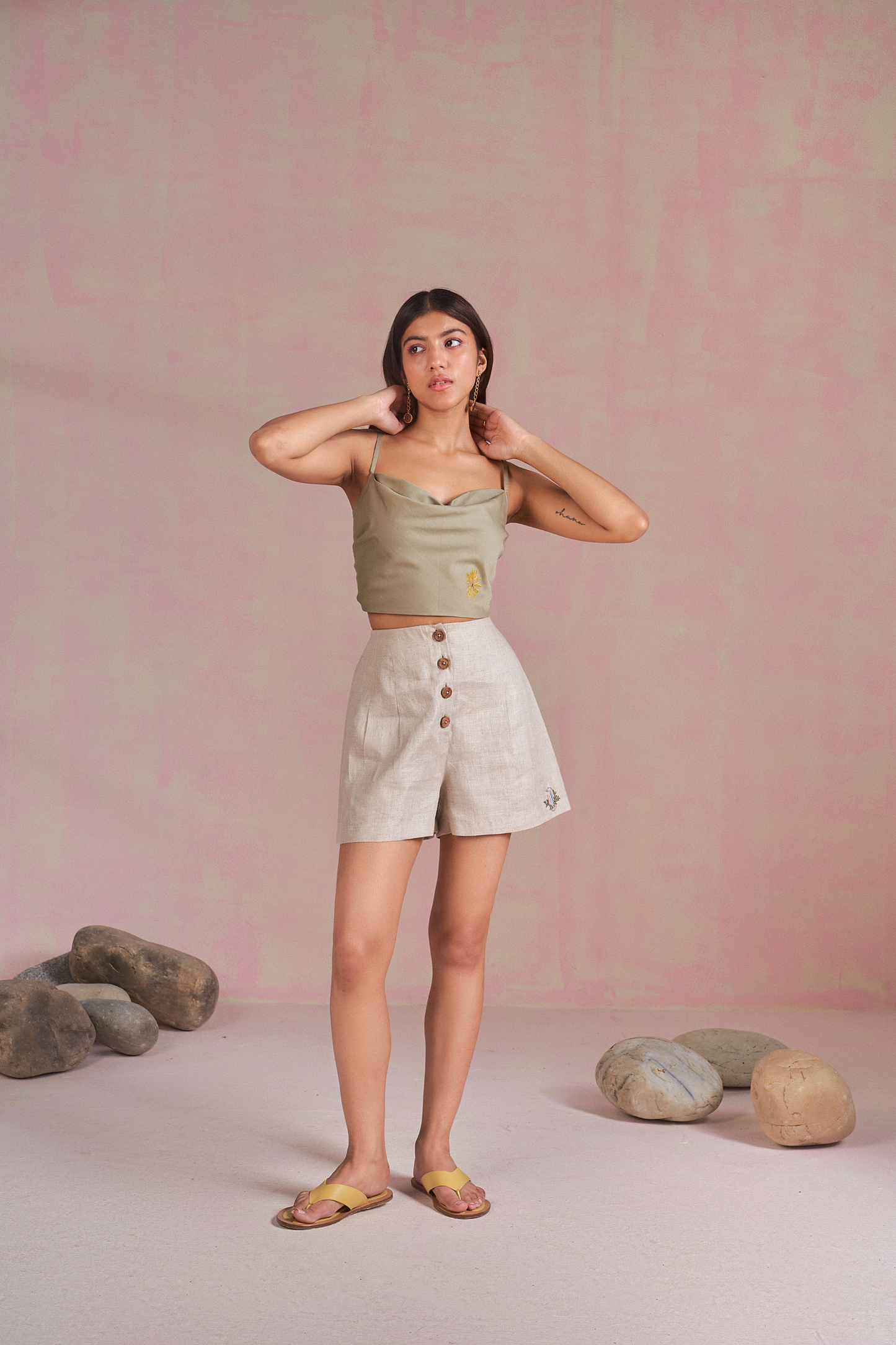 The Sandy hemp shorts