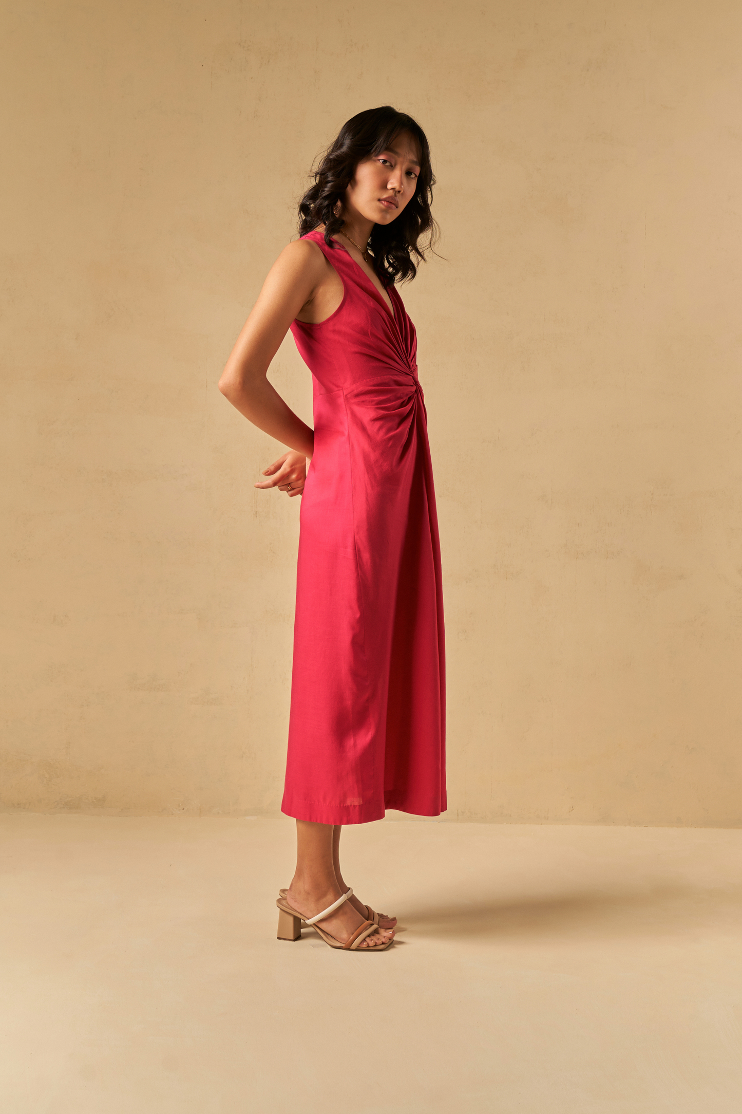 Sundown Fitted Lyocell Dress