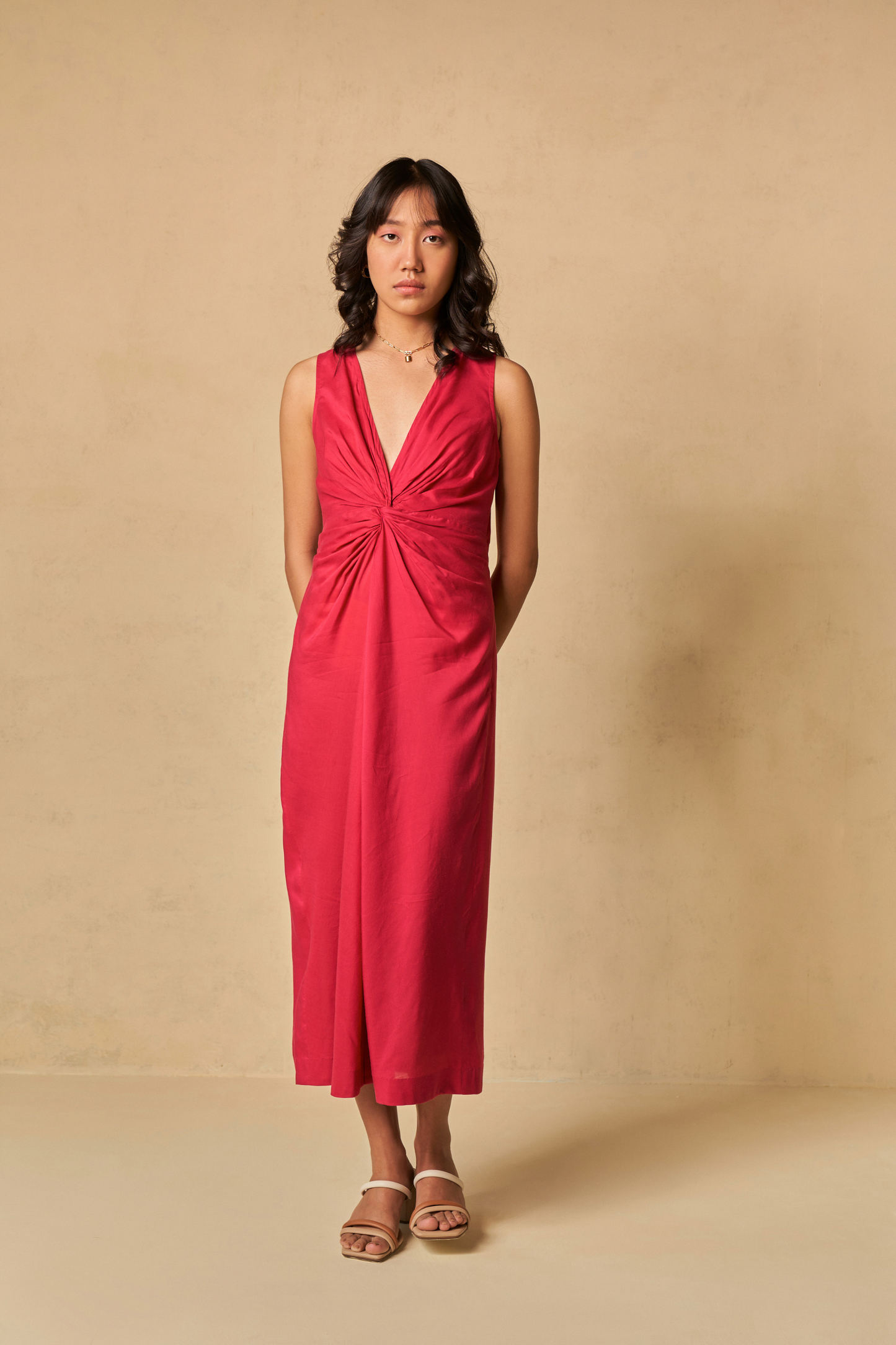 Sundown Fitted Lyocell Dress