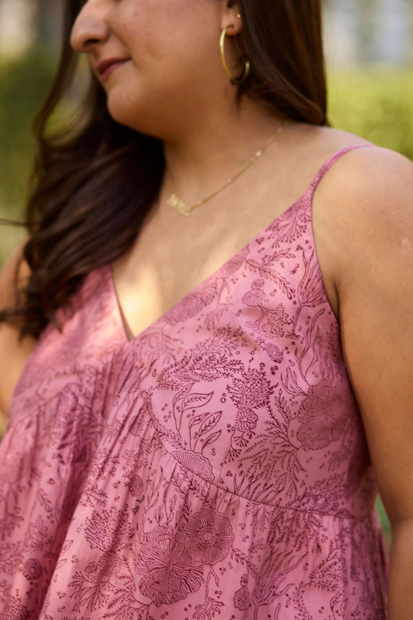 The Pink Coral Organic Cotton Sleeveless Top