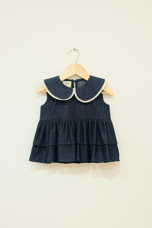 Blue Wave Sustainable Denim Top