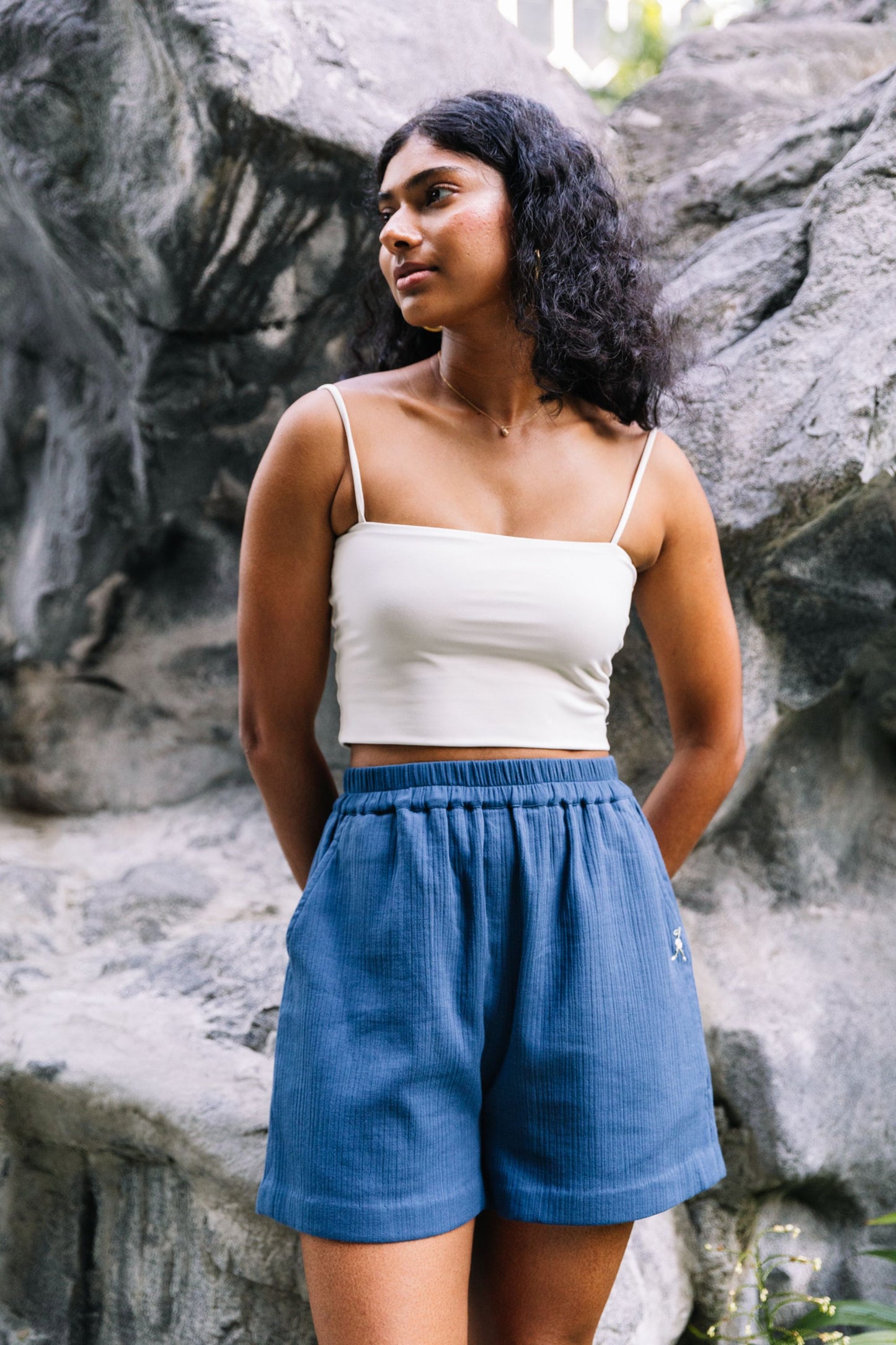 Breathe Organic Cotton Navy Shorts