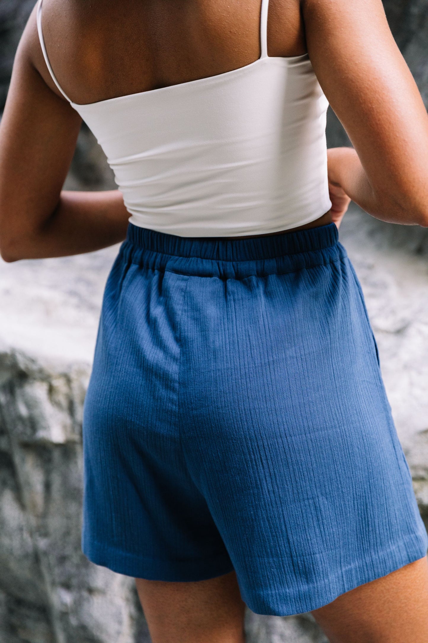 Breathe Organic Cotton Navy Shorts