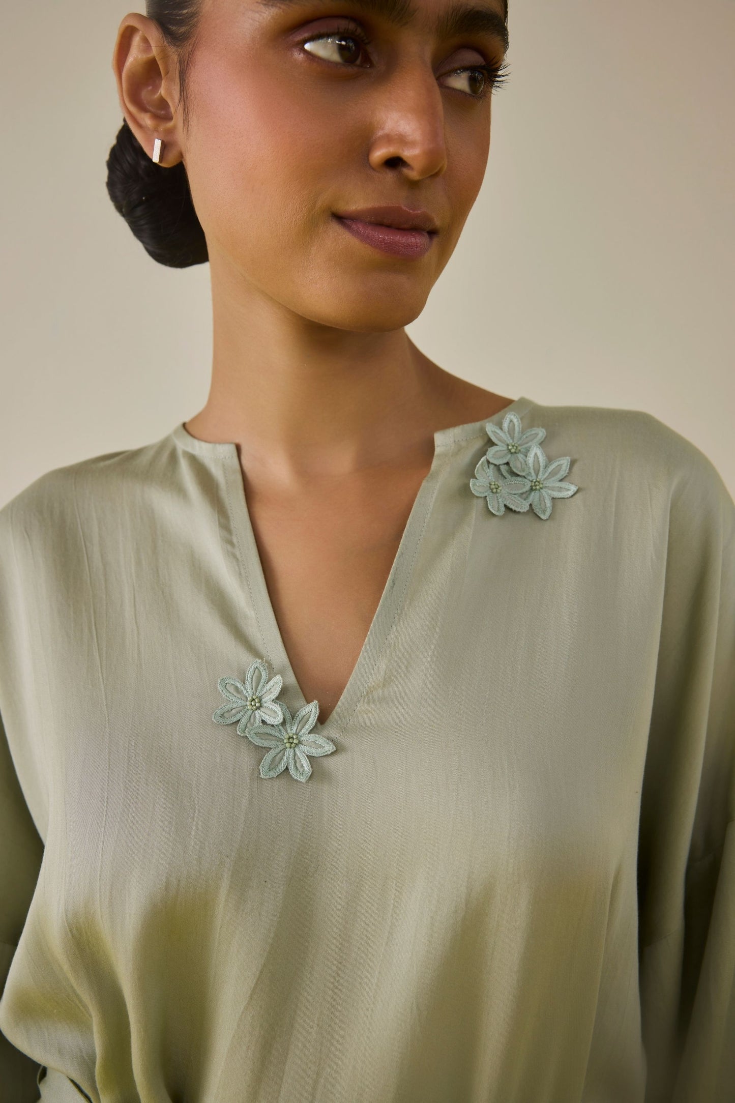 Daisy Mint Tencel Dress