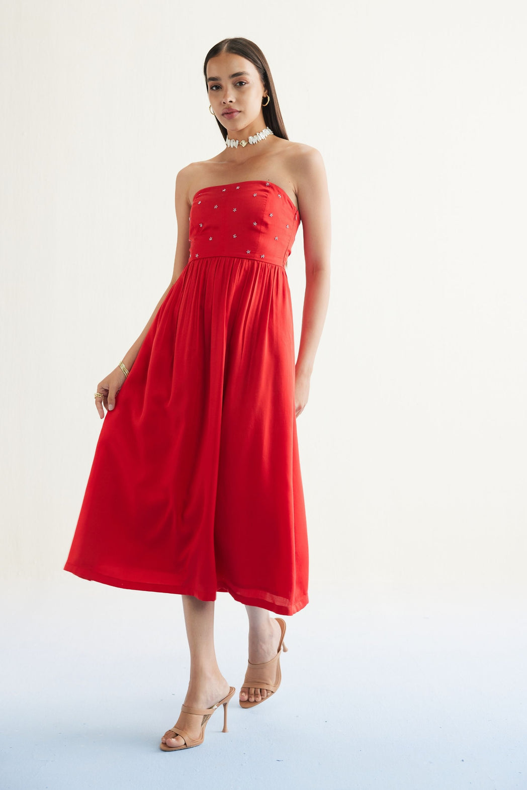 Dreamy Summer Tencel Tube Dress