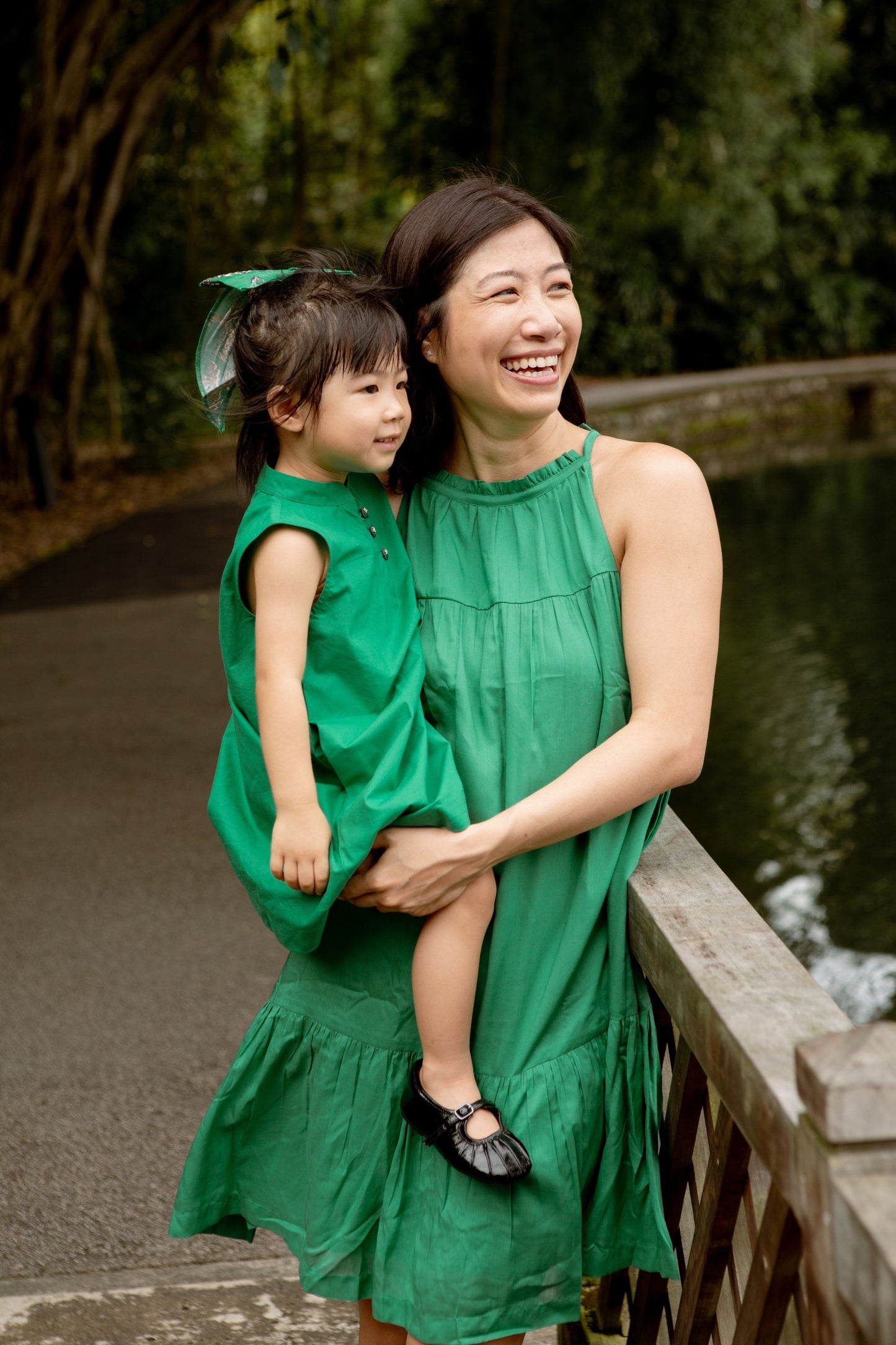 Emerald Flower Organic Cotton Dress