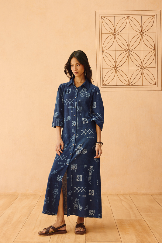 Everyday Heirloom Handspun Handwoven Organic Cotton Maxi Dress —  Handspun Handwoven Organic Cotton Dress | Sui Singapore