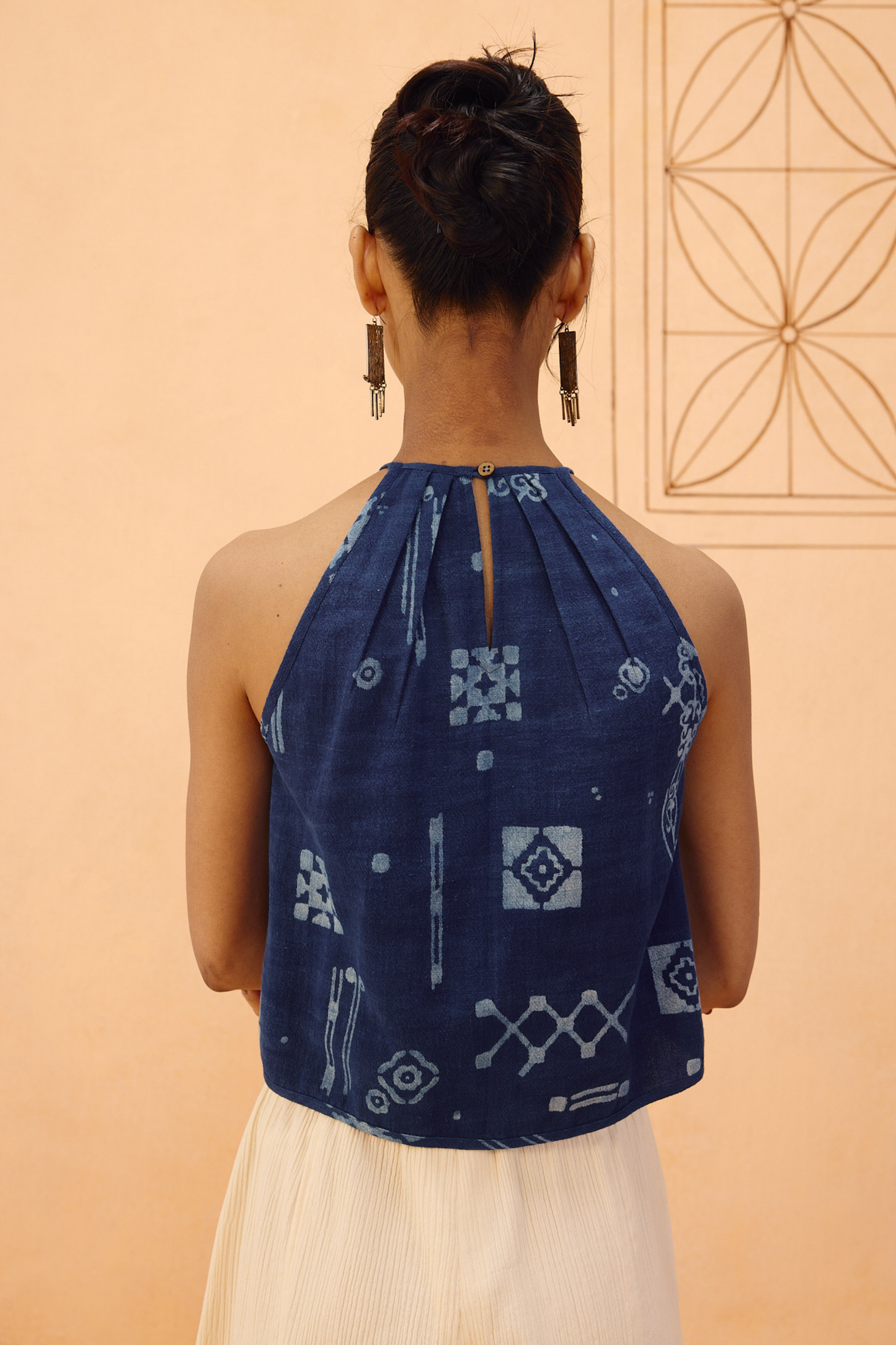 Garden Of Harmony Handspun Handwoven Organic Cotton Halter Top