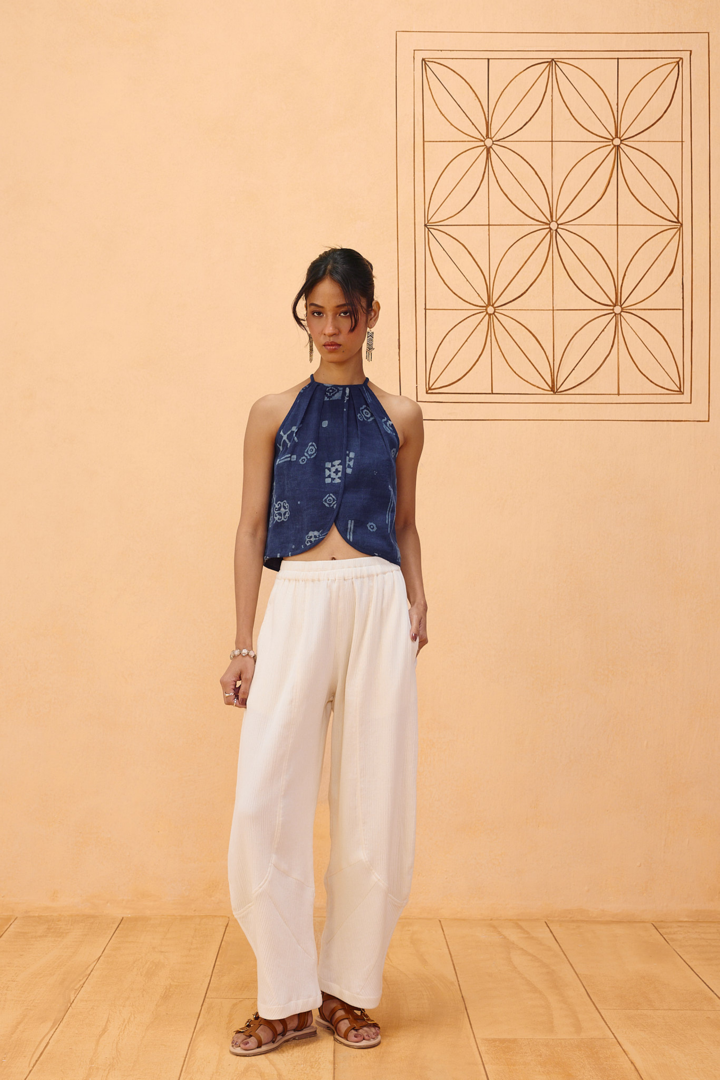 Garden Of Harmony Handspun Handwoven Organic Cotton Halter Top