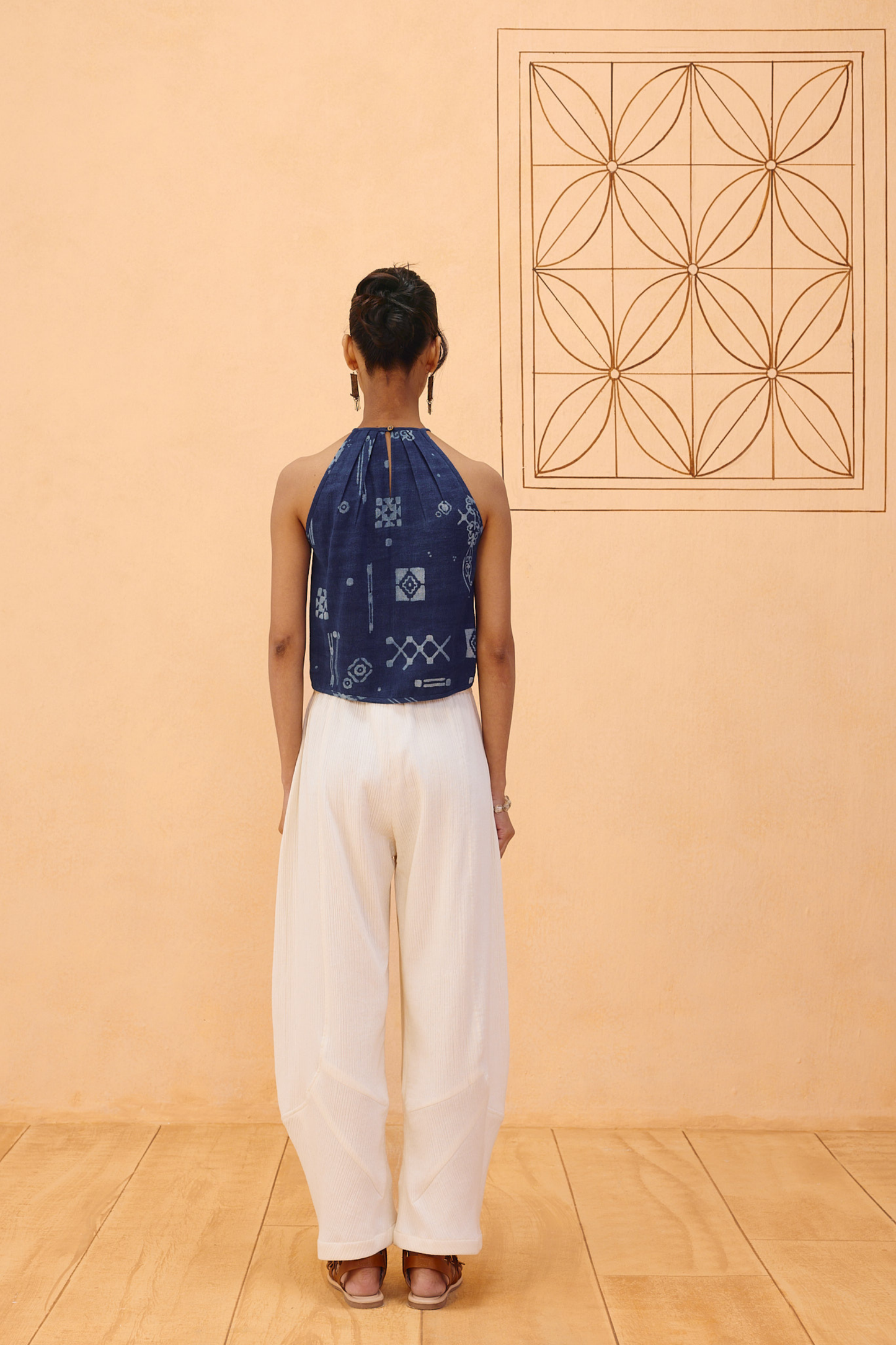 Garden Of Harmony Handspun Handwoven Organic Cotton Halter Top