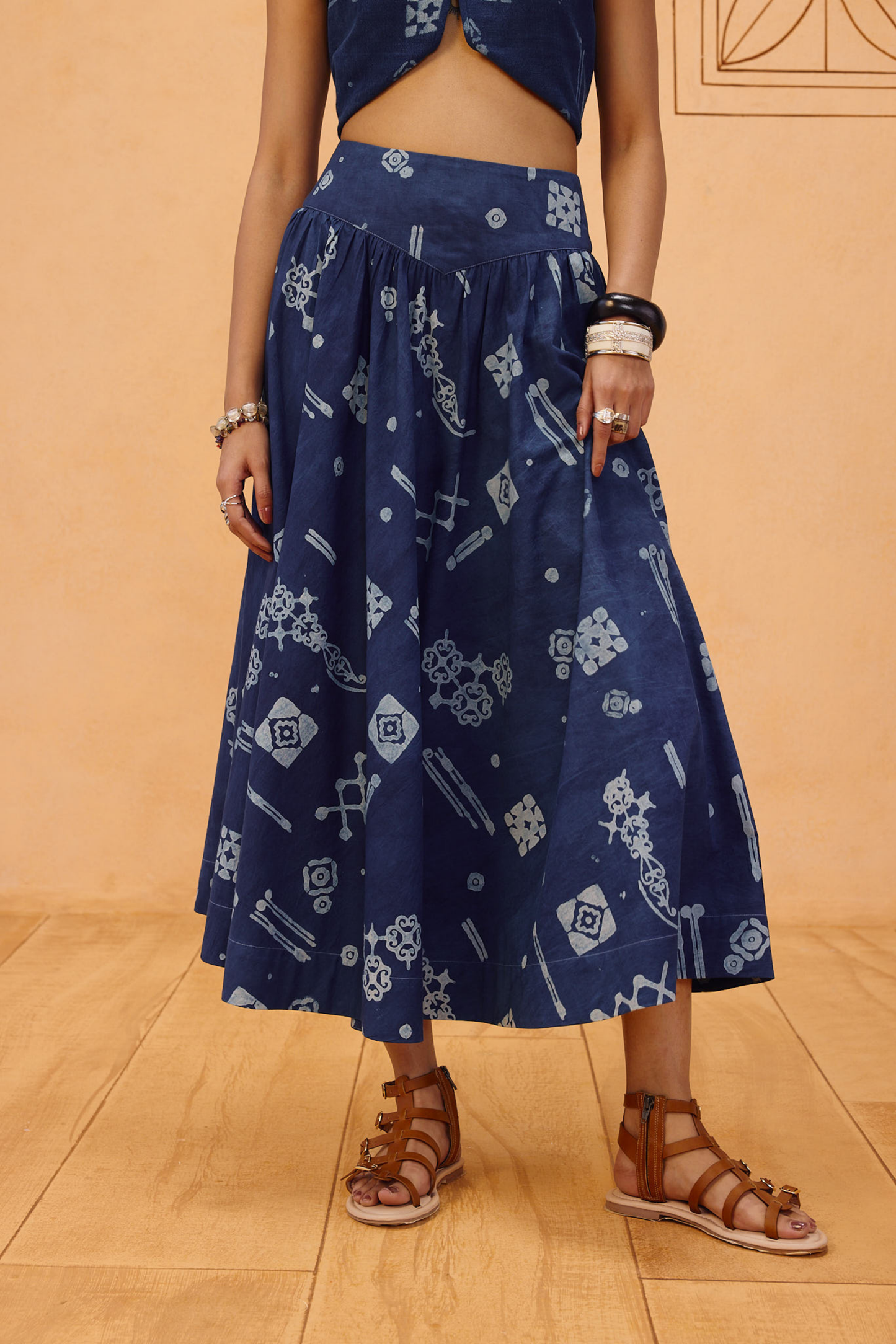 Garden Of Harmony Organic Cotton Maxi Skirt