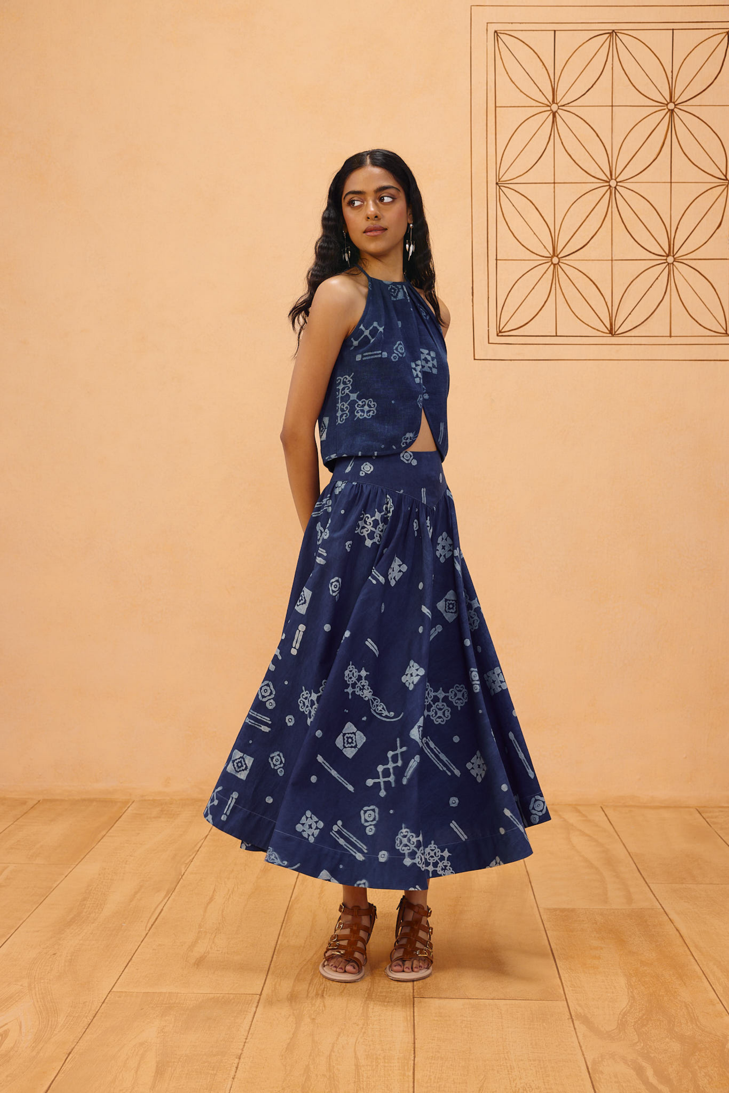 Garden Of Harmony Organic Cotton Maxi Skirt