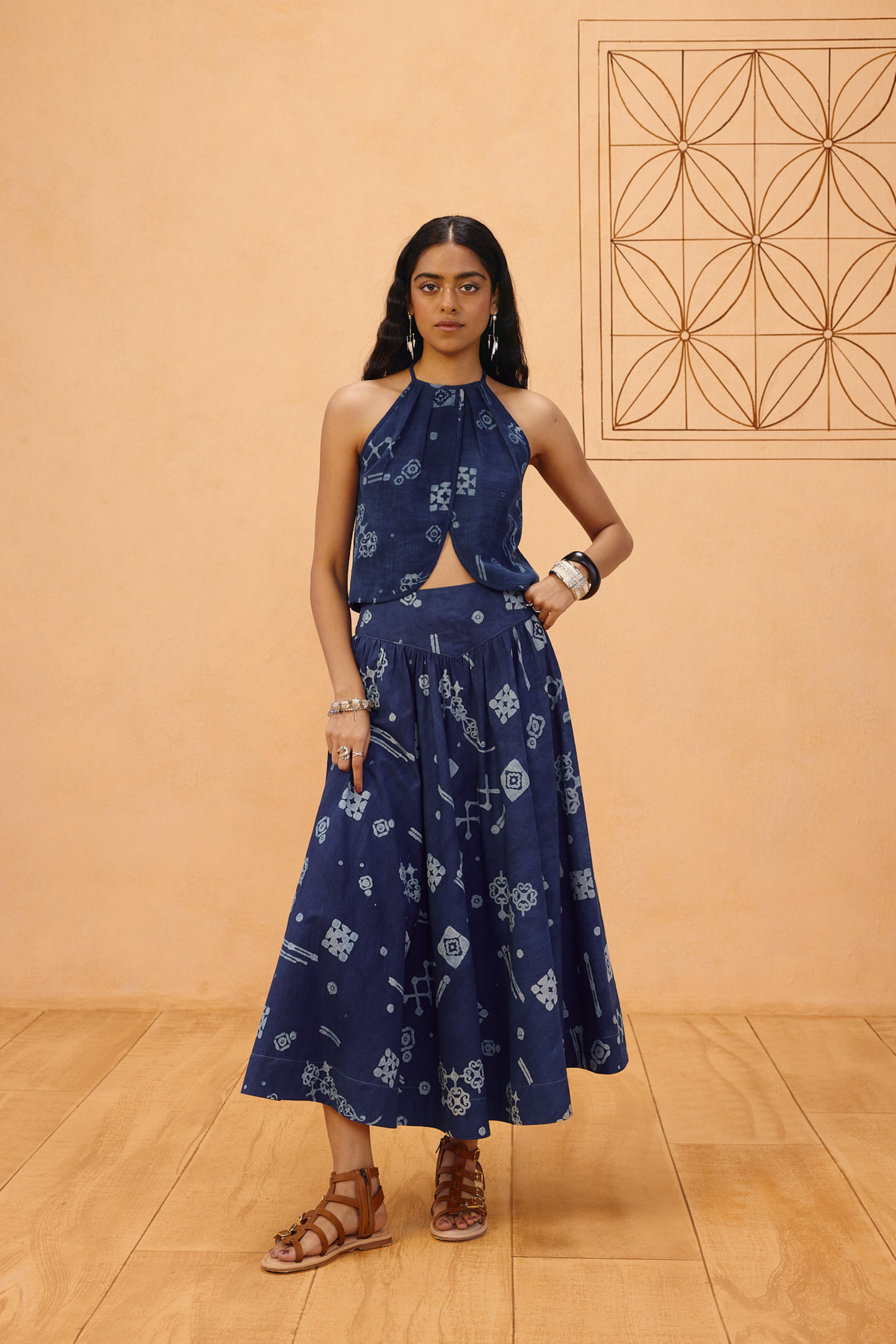 Garden Of Harmony Organic Cotton Maxi Skirt