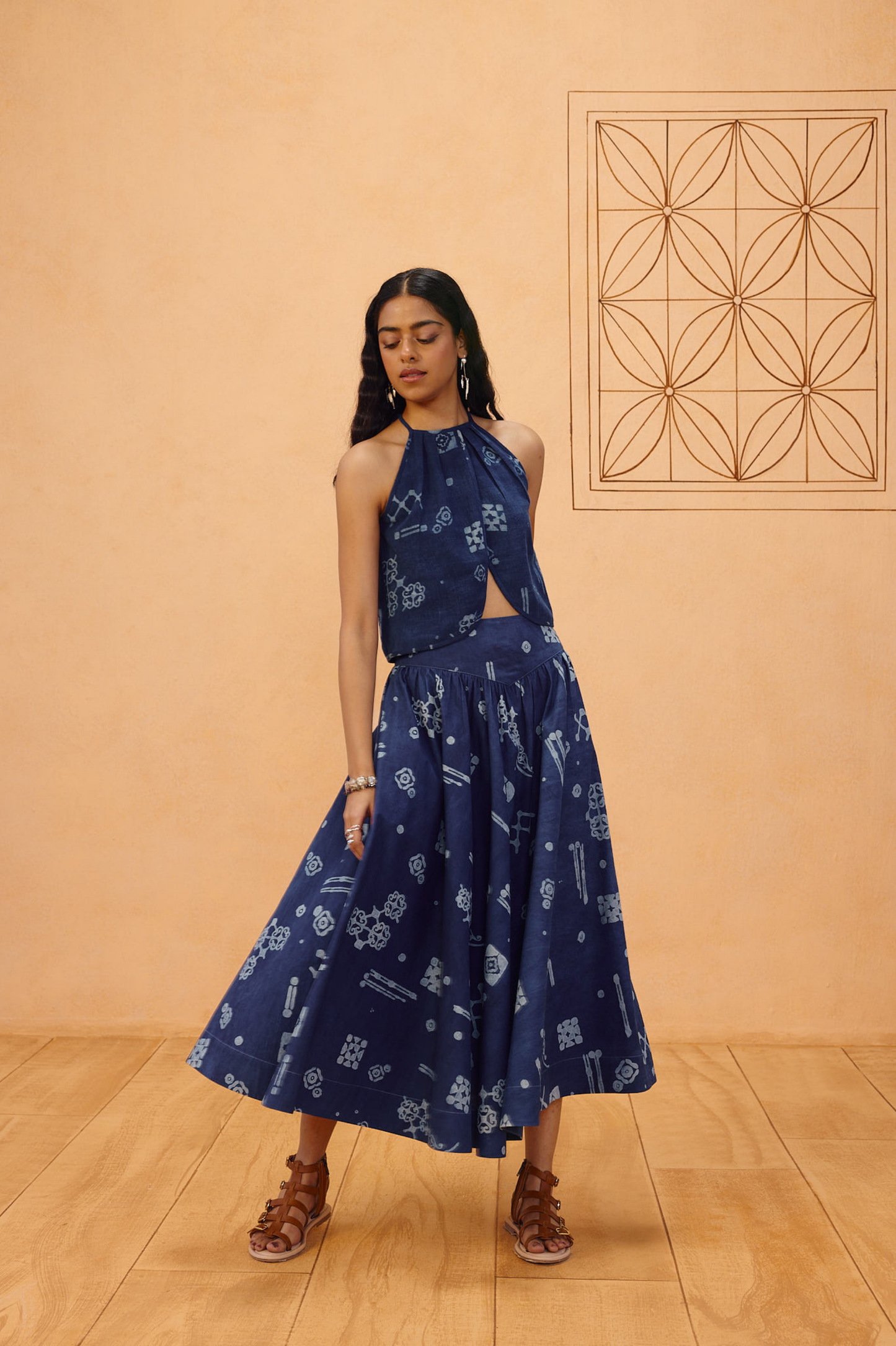 Garden Of Harmony Organic Cotton Maxi Skirt