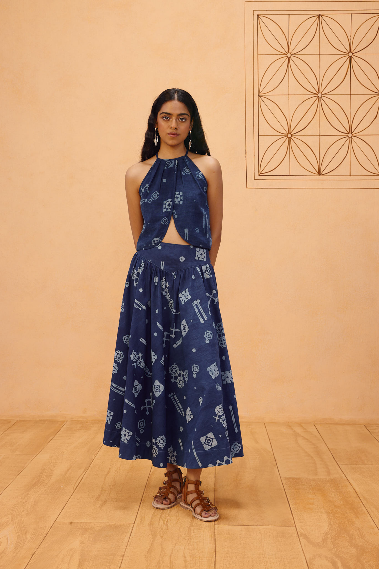Garden Of Harmony Organic Cotton Maxi Skirt