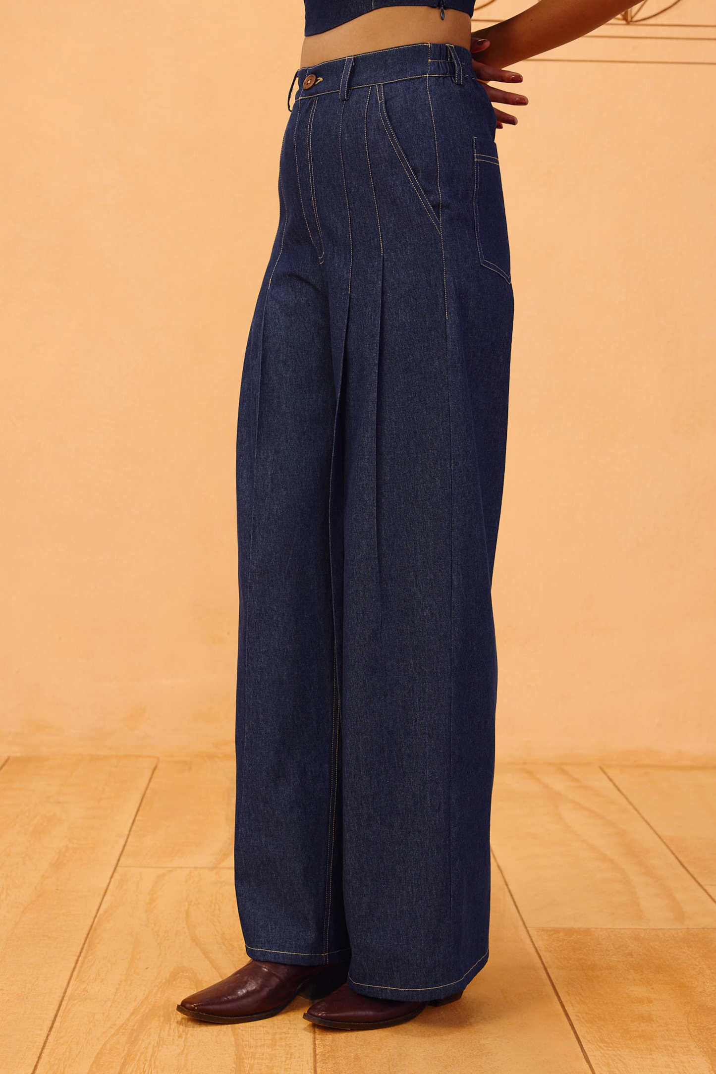 Heirloom Sustainable Denim Pleated Jeans
