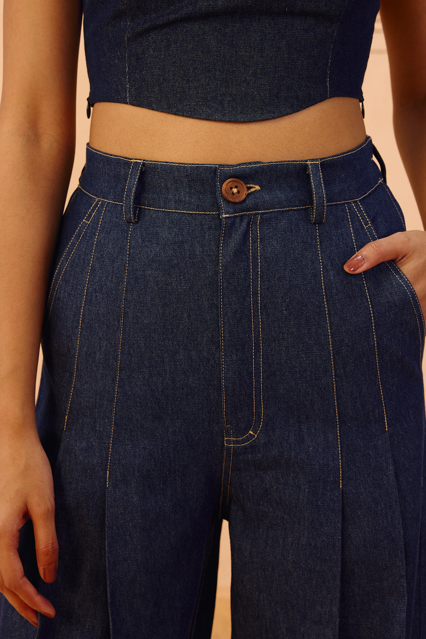 Heirloom Sustainable Denim Pleated Jeans