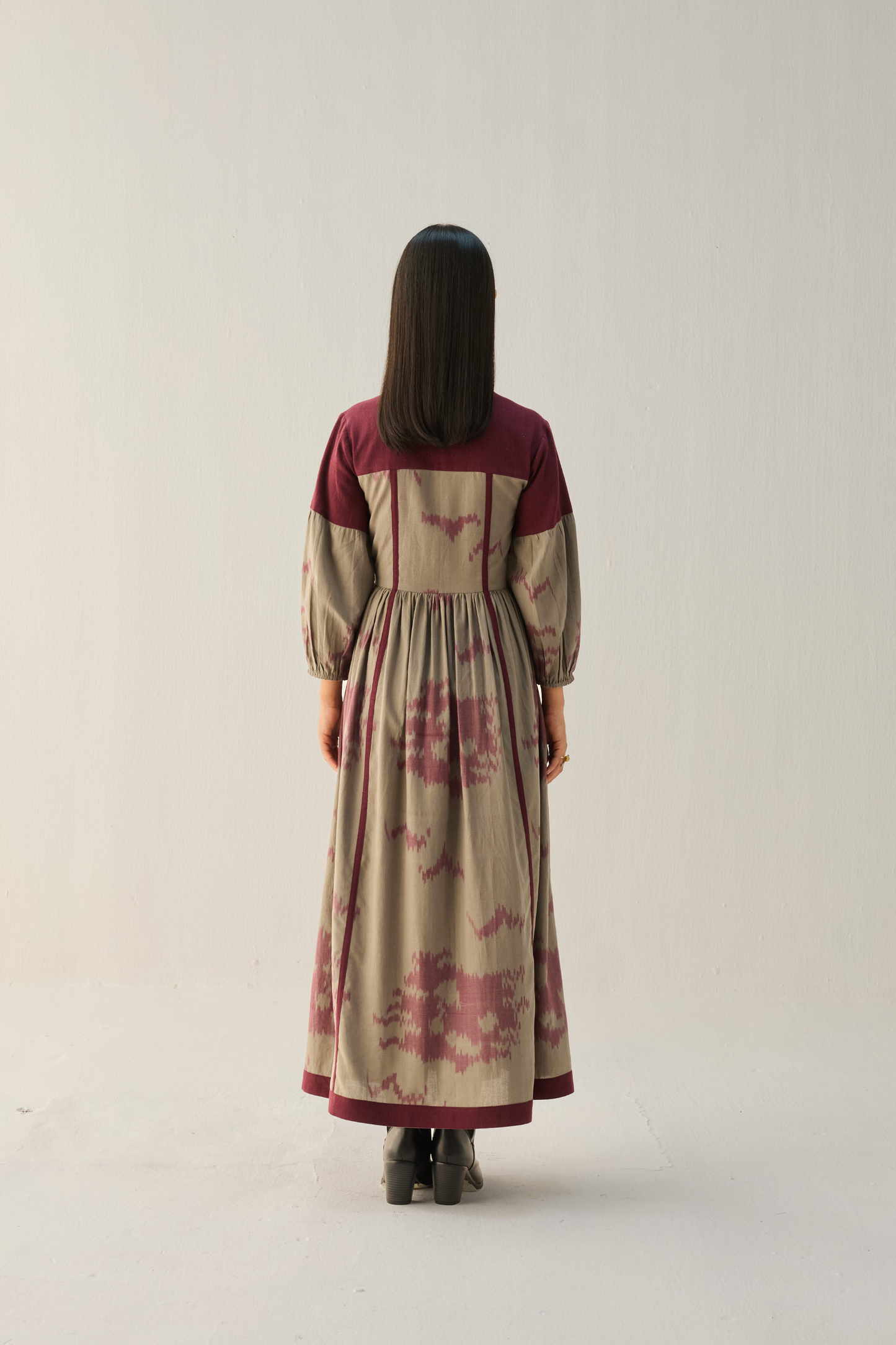 Horizon Handwoven Ikkat Maxi Dress