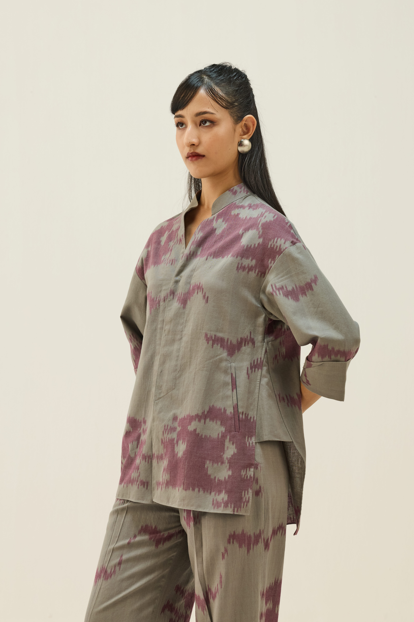 Horizon Handwoven Ikkat Shirt