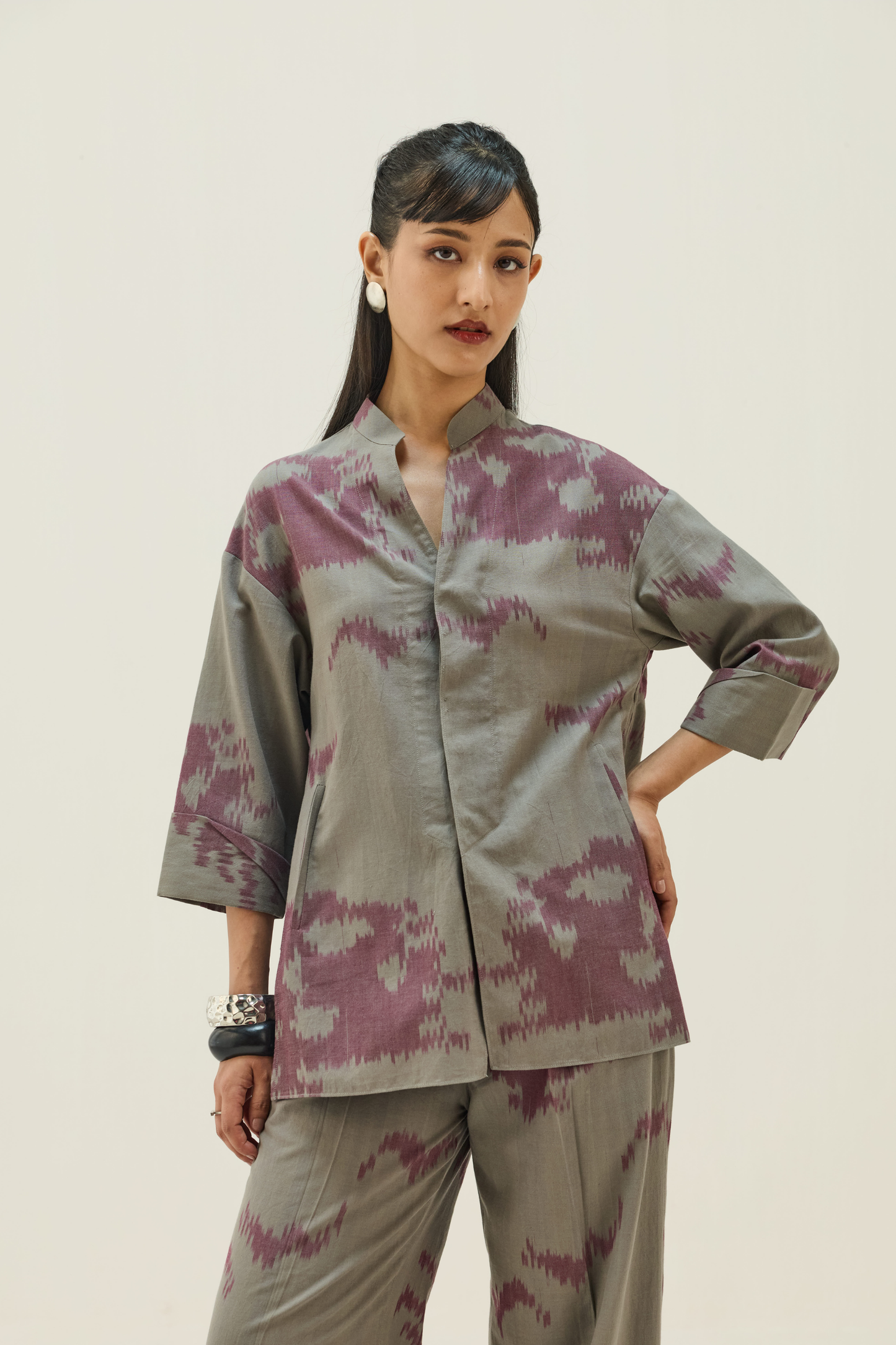 Horizon Handwoven Ikkat Shirt