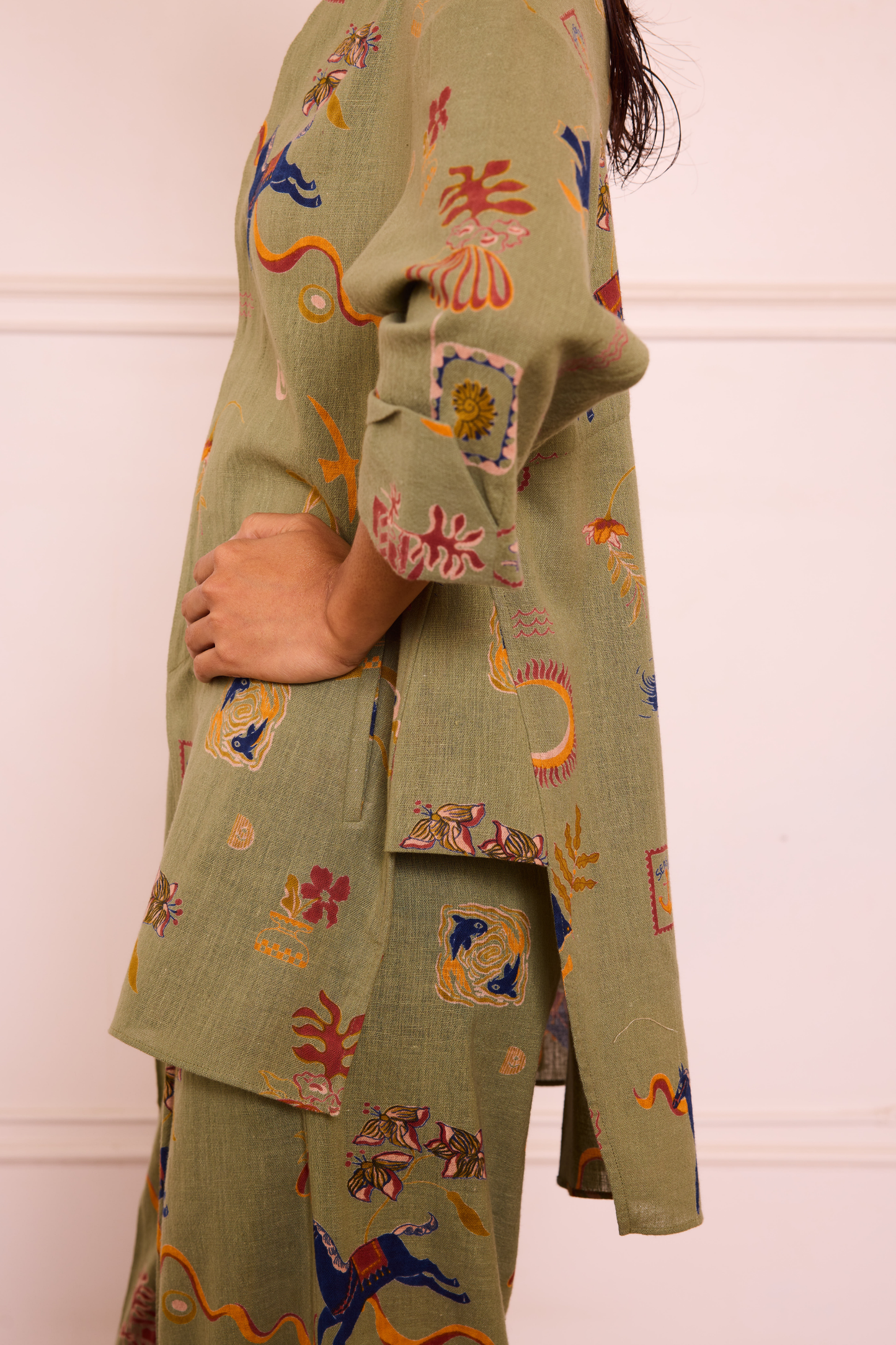 Journey To Shore Handspun Handwoven Organic Cotton Shirt