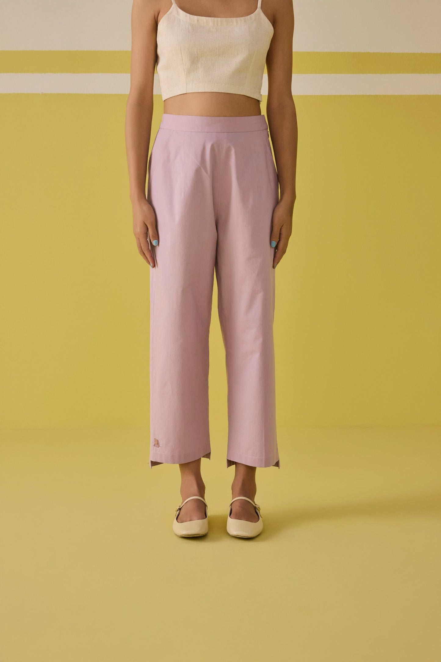 Lavender Summer Organic Cotton Trousers