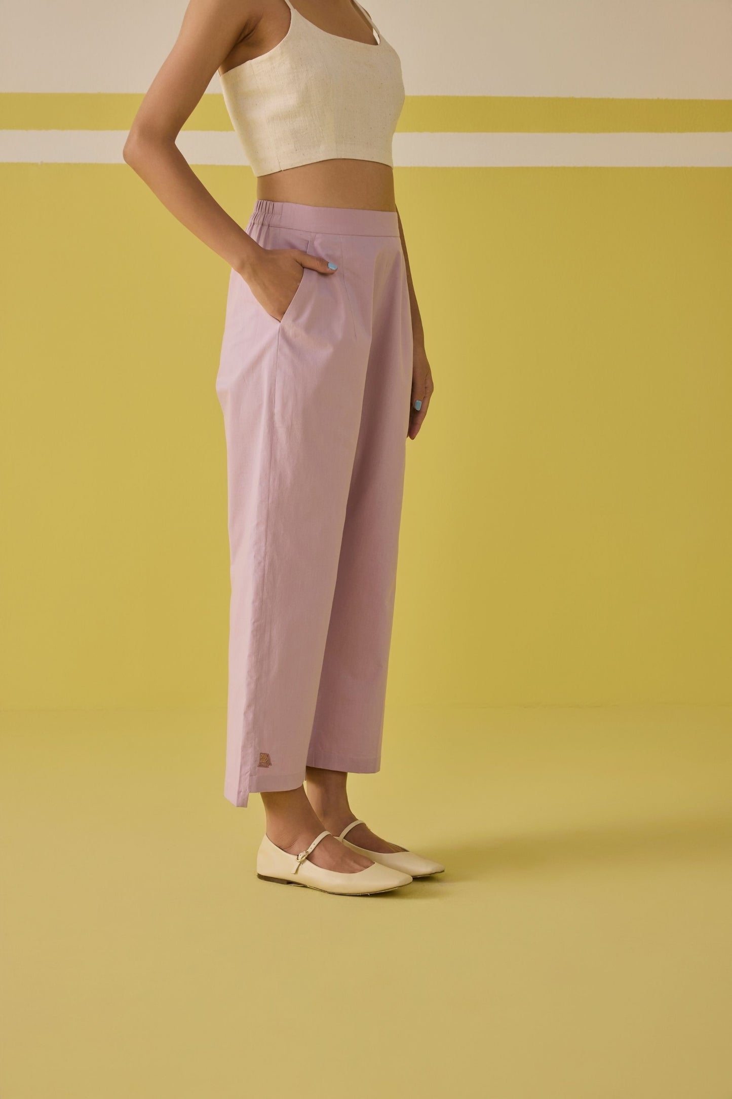 Lavender Summer Organic Cotton Trousers