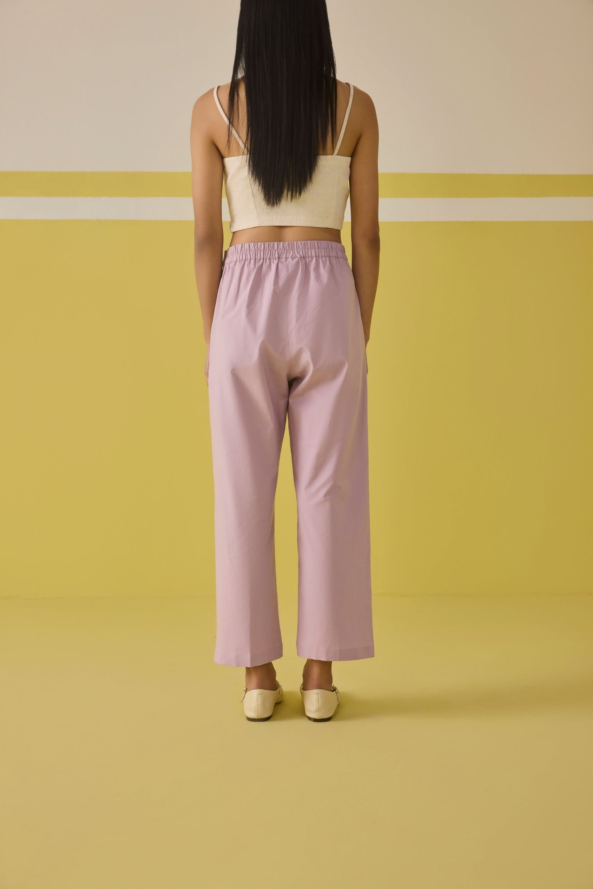 Lavender Summer Organic Cotton Trousers