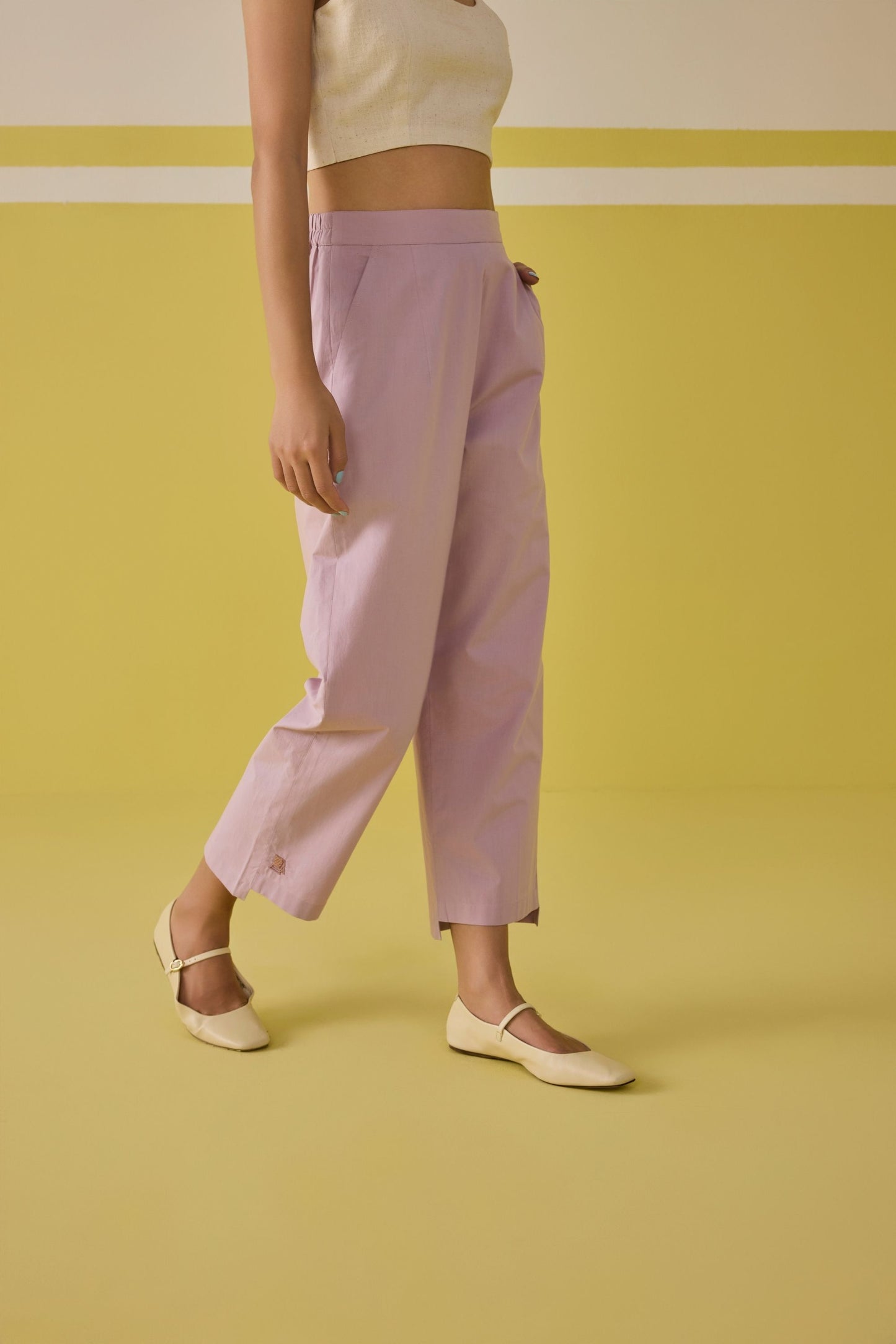 Lavender Summer Organic Cotton Trousers