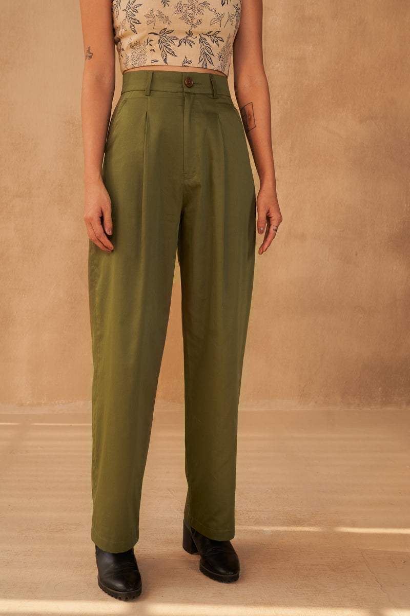 Leafy Beginnings Organic Cotton Trousers