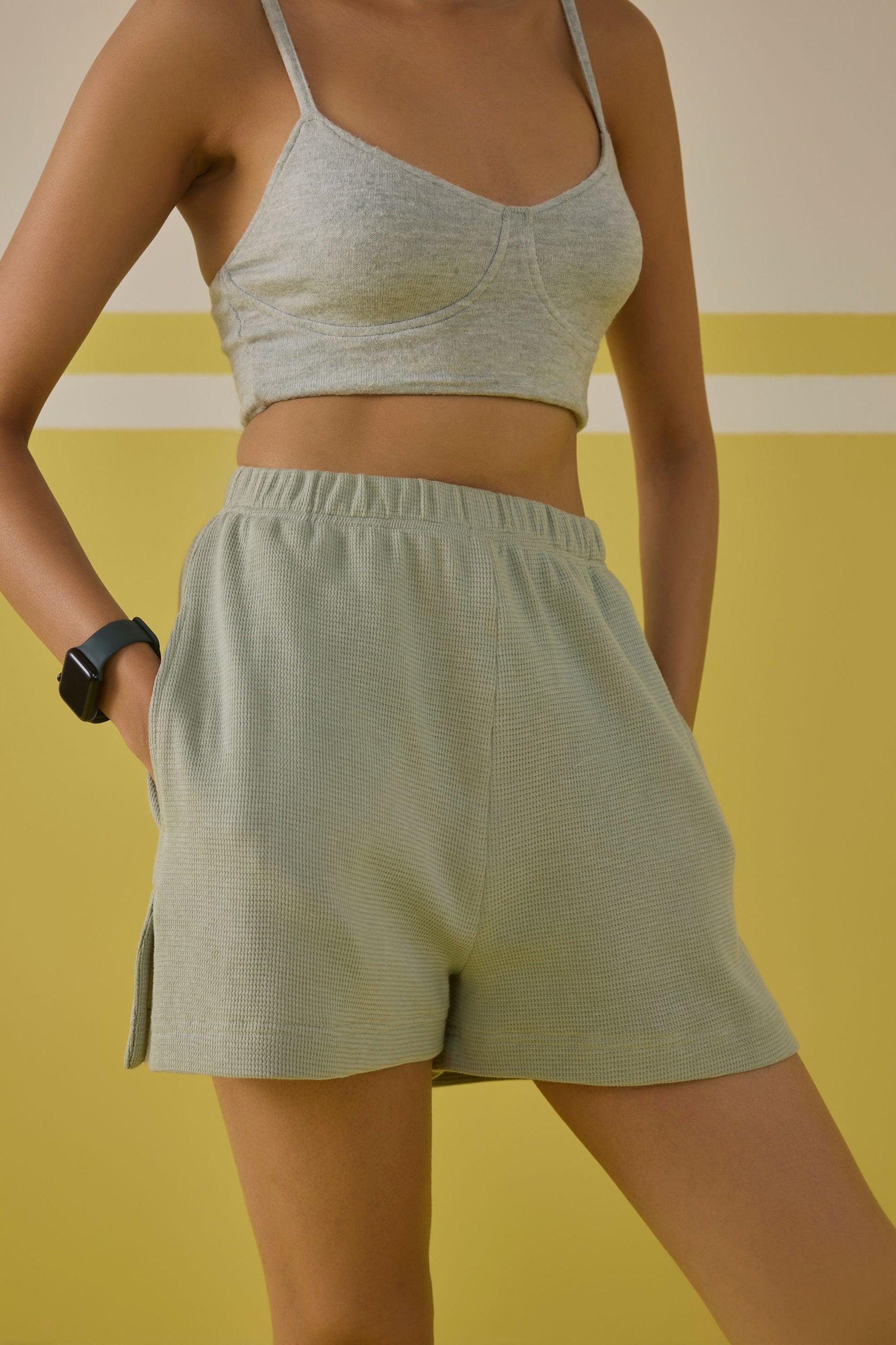 Leafy Summer Organic Cotton Shorts