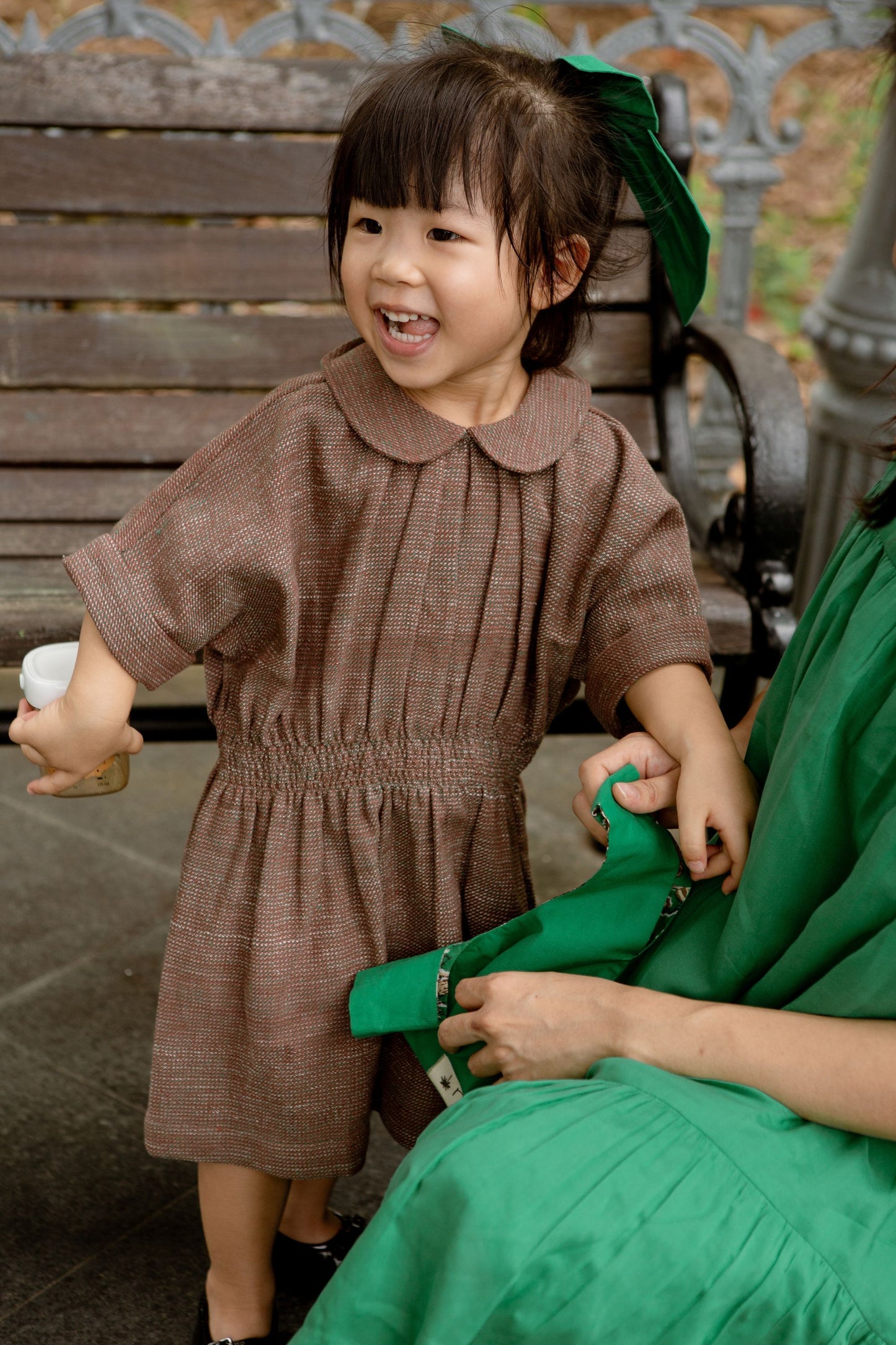 Little Hazel Sun Handspun Handwoven Organic Cotton Dress