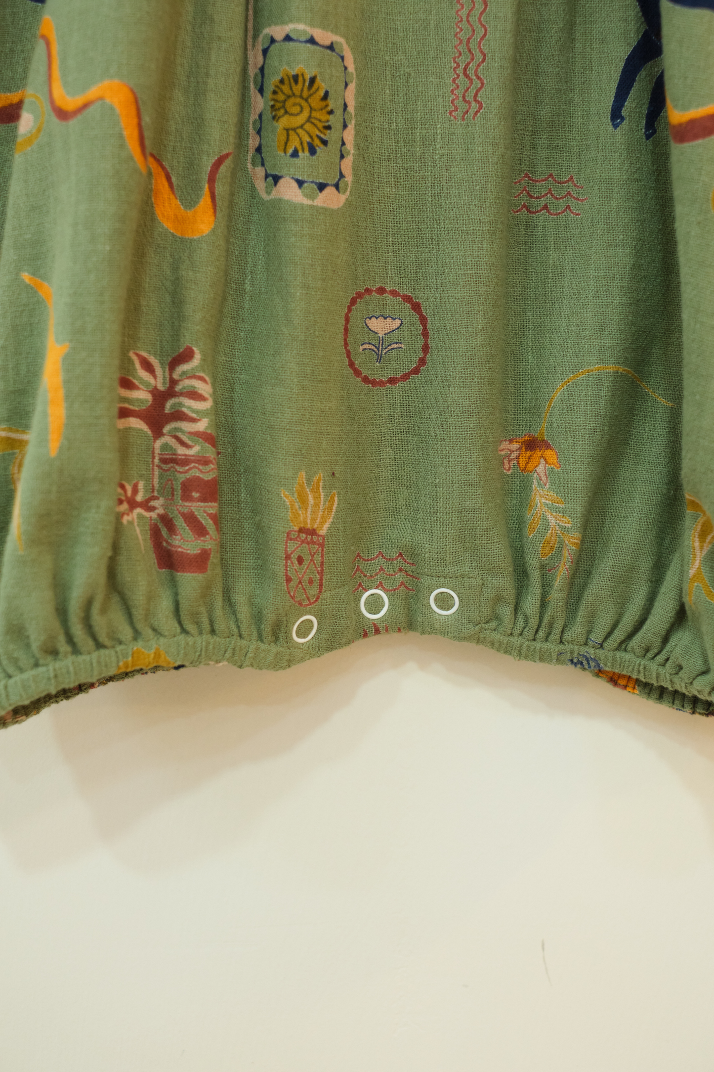 Little Horse Handspun Handwoven Organic Cotton Romper