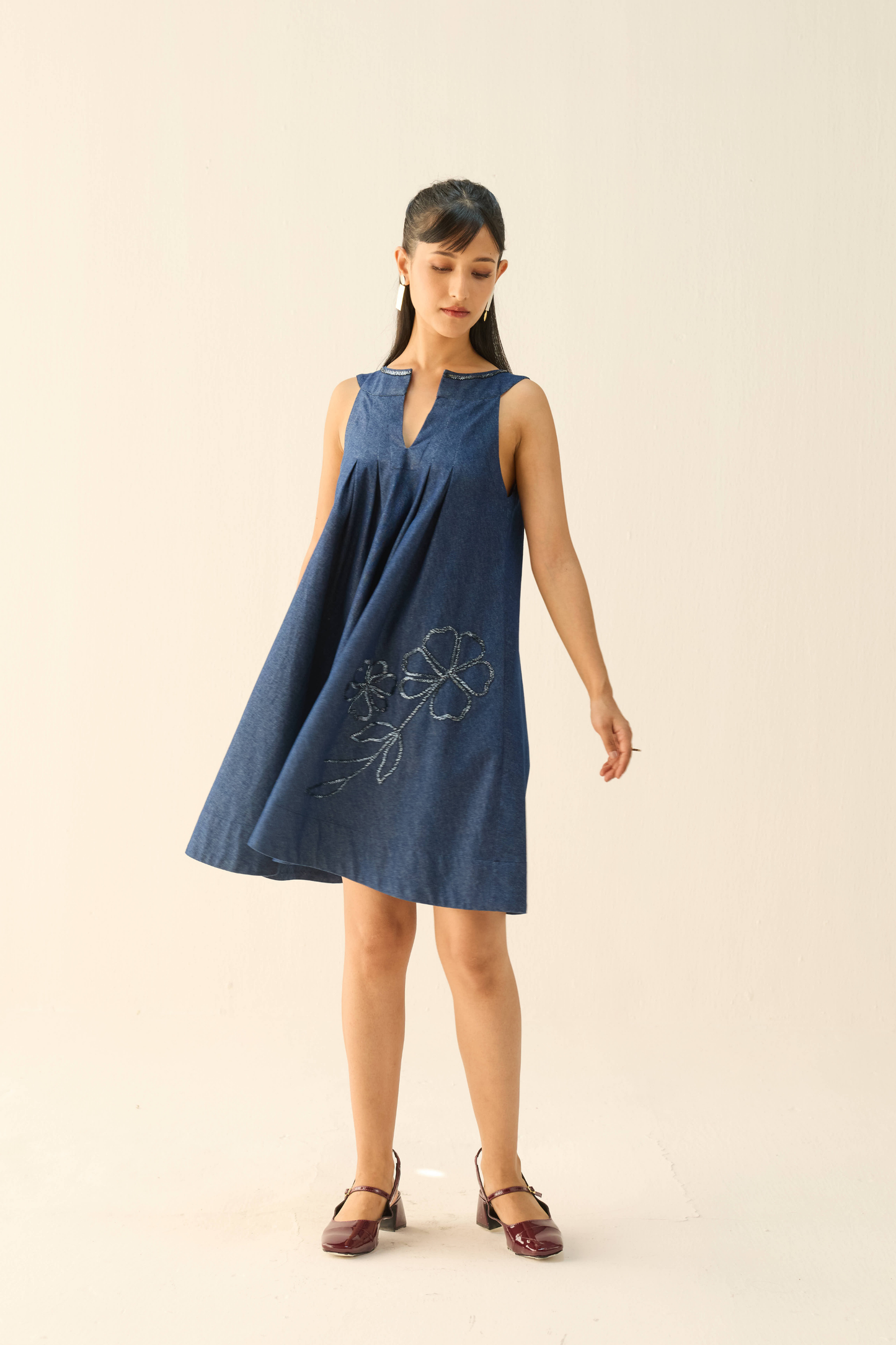 Midnight Waters Sustainable Denim Dress