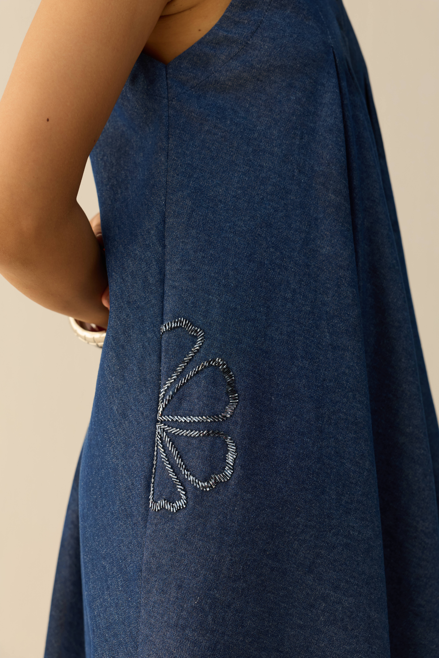 Midnight Waters Sustainable Denim Dress