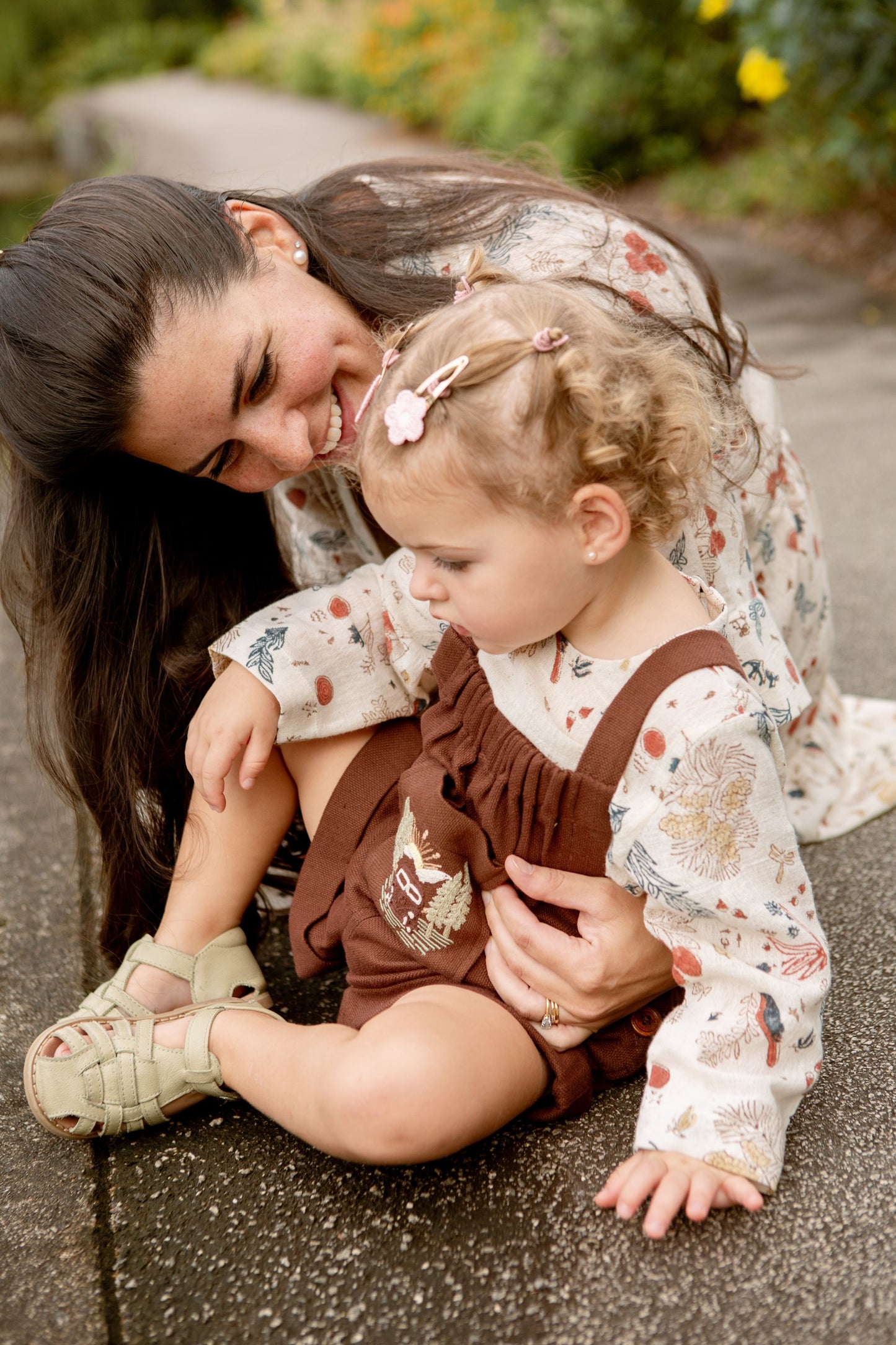 Mountain Adventure Handspun Handwoven Organic Cotton Romper